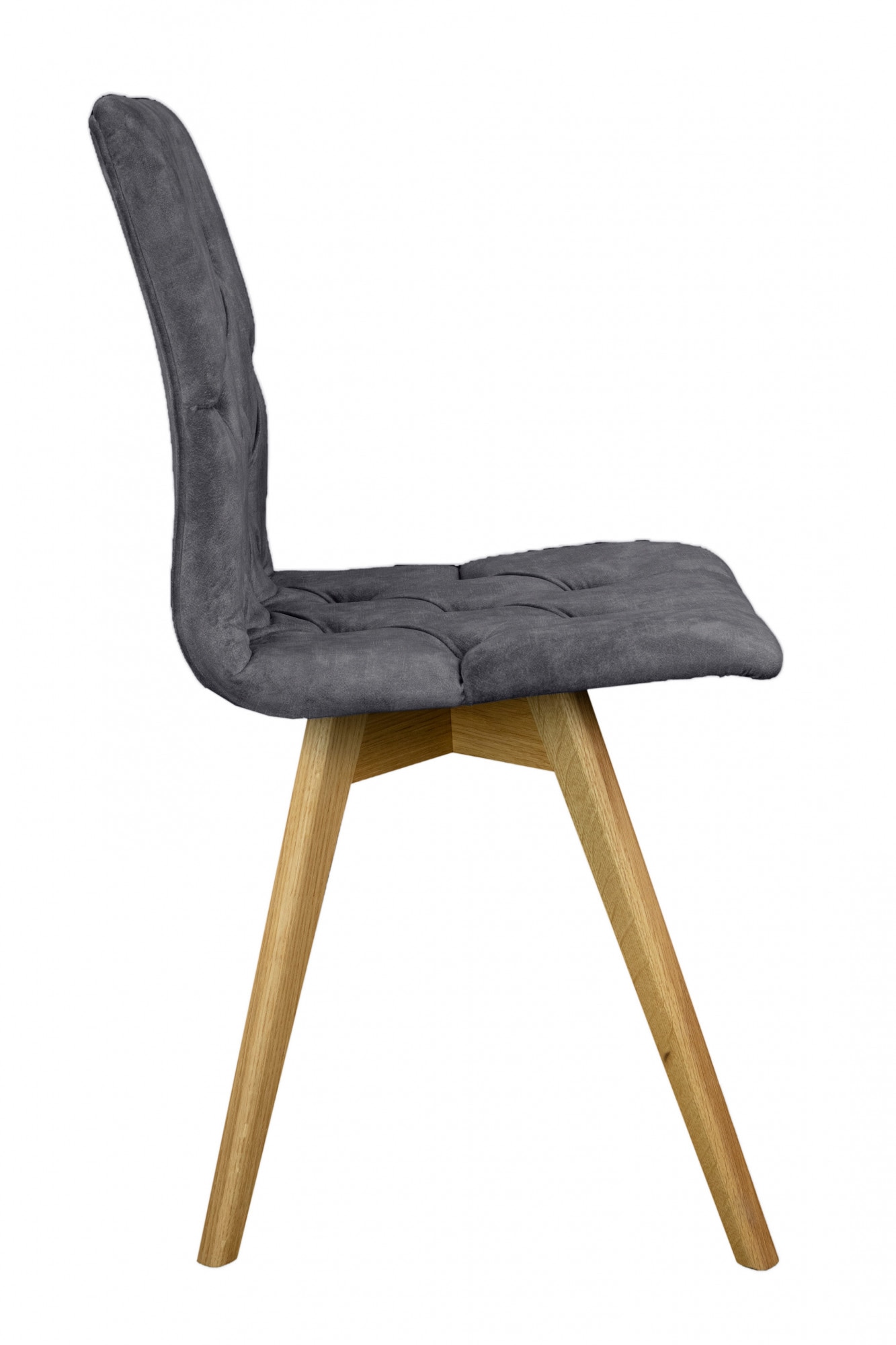 andas Esszimmerstuhl »Rania«, (Set), 2 St., Samtvelours, Massivholzgestell, mit Knopfheftung