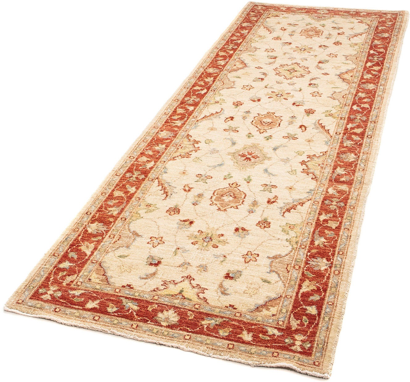 Image of morgenland Orientteppich »Ziegler - 245 x 80 cm - beige«, rechteckig, 6 mm Höhe, Wohnzimmer, Handgeknüpft, Einzelstück mit Zertifikat bei Ackermann Versand Schweiz