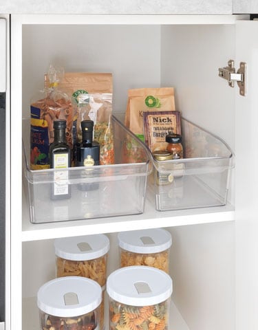 WENKO Organizer »L« für Vorräte, passend für Küchenschrank und -regal, PET, transparent