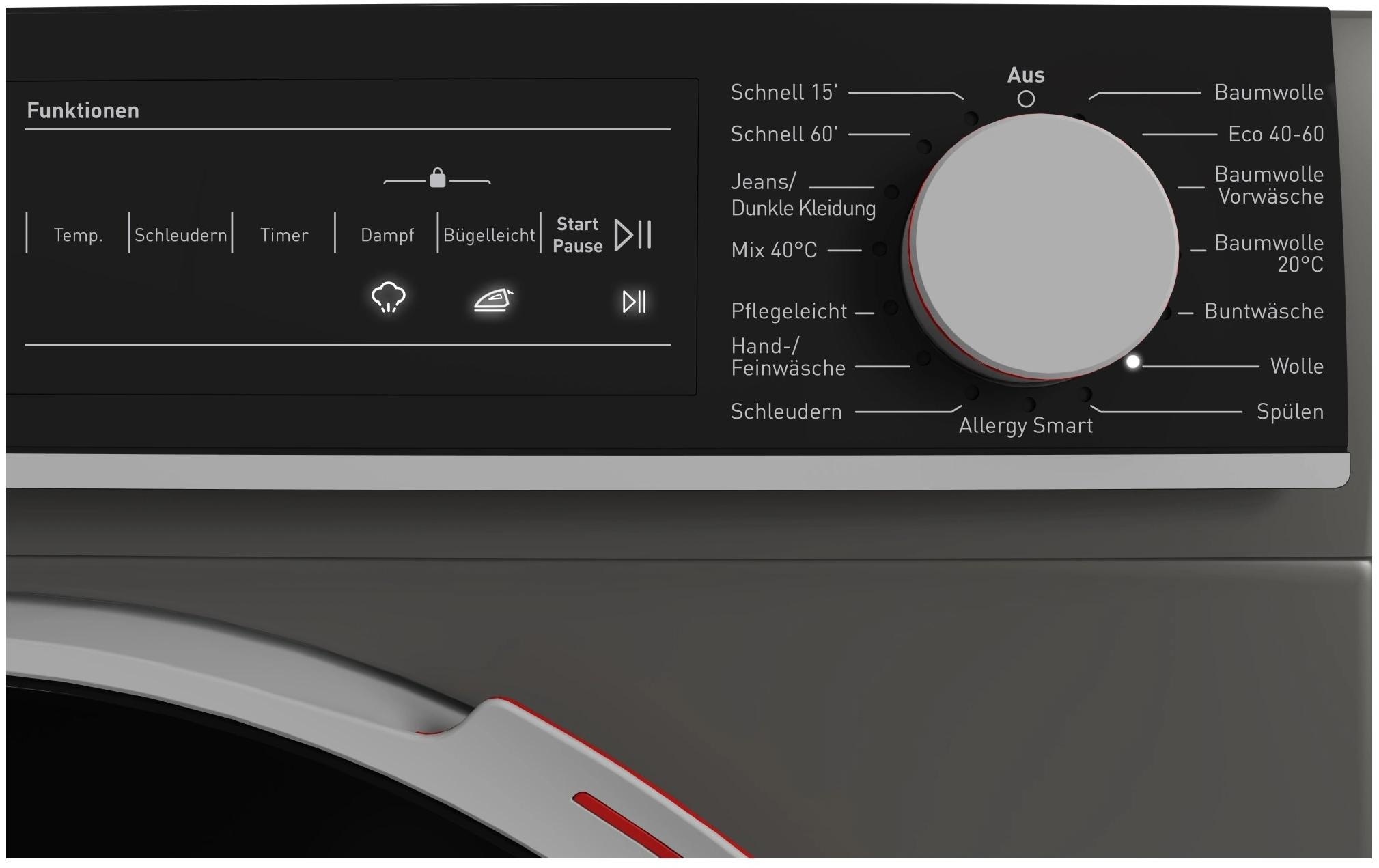 Sharp Waschmaschine »ES-NFH714CANA-DE Links«, ES-NFH714CANA-DE Links, 1400 U/min