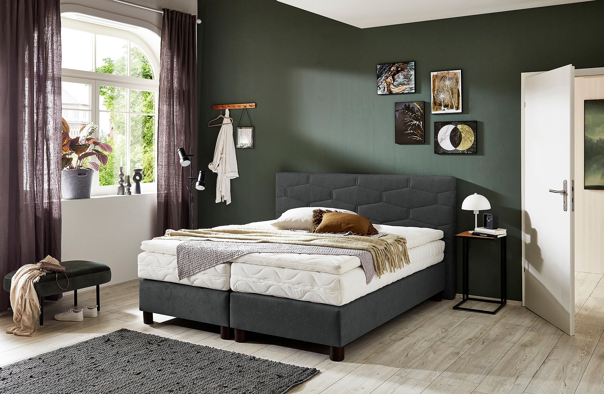 Westfalia Schlafkomfort Boxspringbett, wahlweise mit Topper