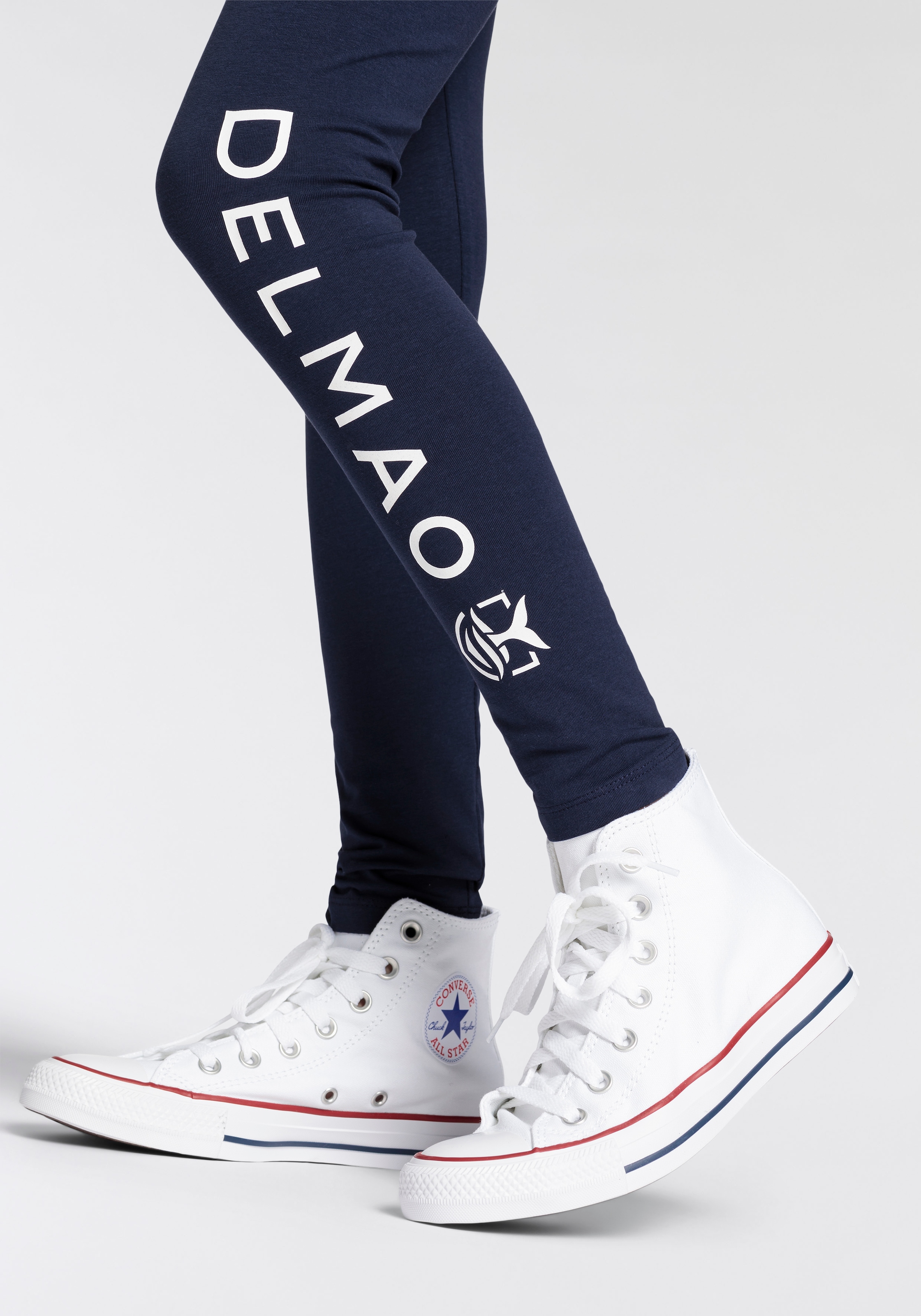 DELMAO Leggings »für Mädchen«, mit seitlichem Logo-Print