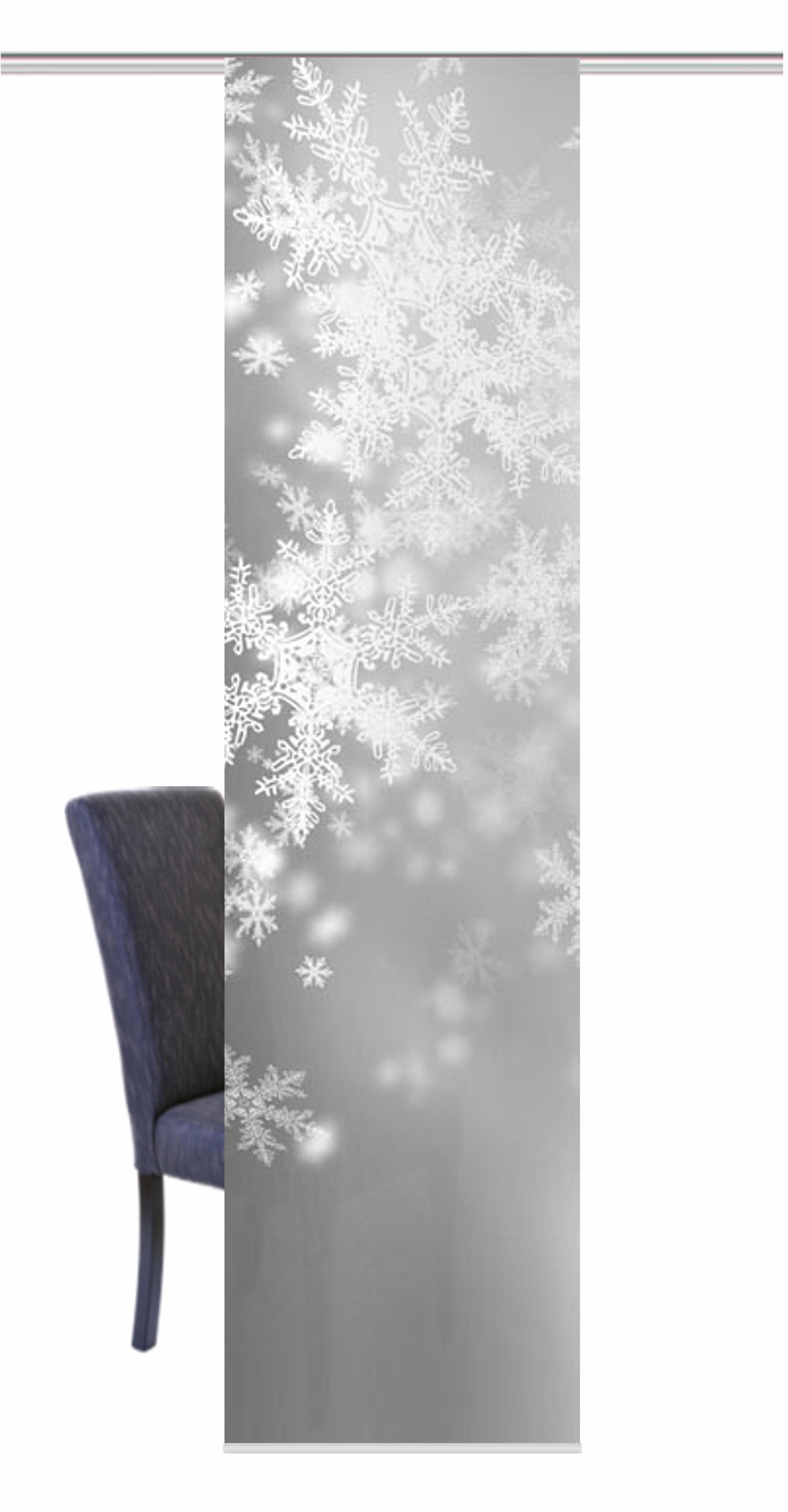 Image of HOME WOHNIDEEN Schiebegardine »FLOCKE«, (1 St.), HxB: 245x60, inkl. Befestigungszubehör bei Ackermann Versand Schweiz