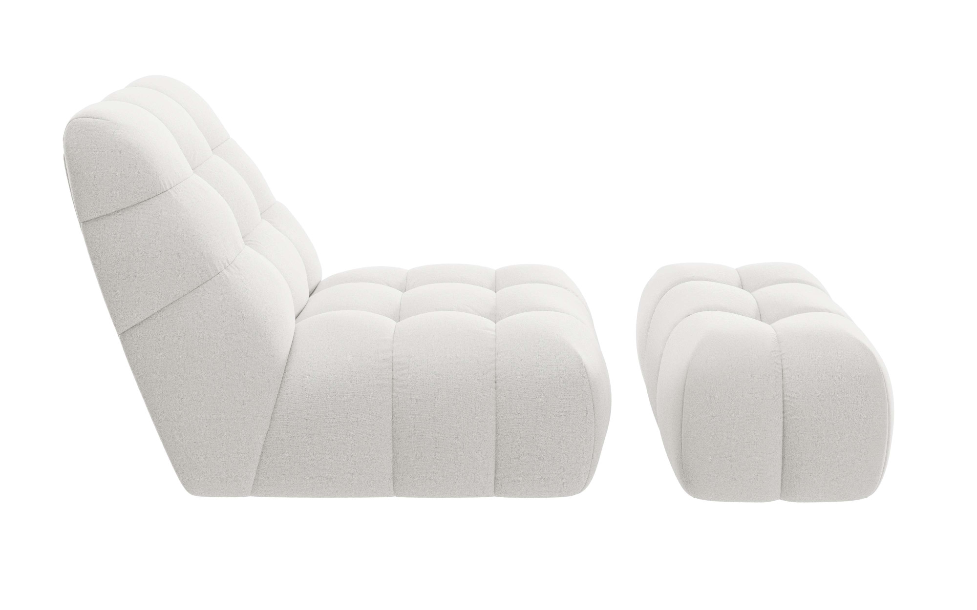 Home affaire XXL-Sessel »AURELIAN Loveseat XXL mit Hocker im Set, Lese-Sessel, Relaxsessel,« mit Wellenunterfederung, Struktur fein, Struktur grob, Velours