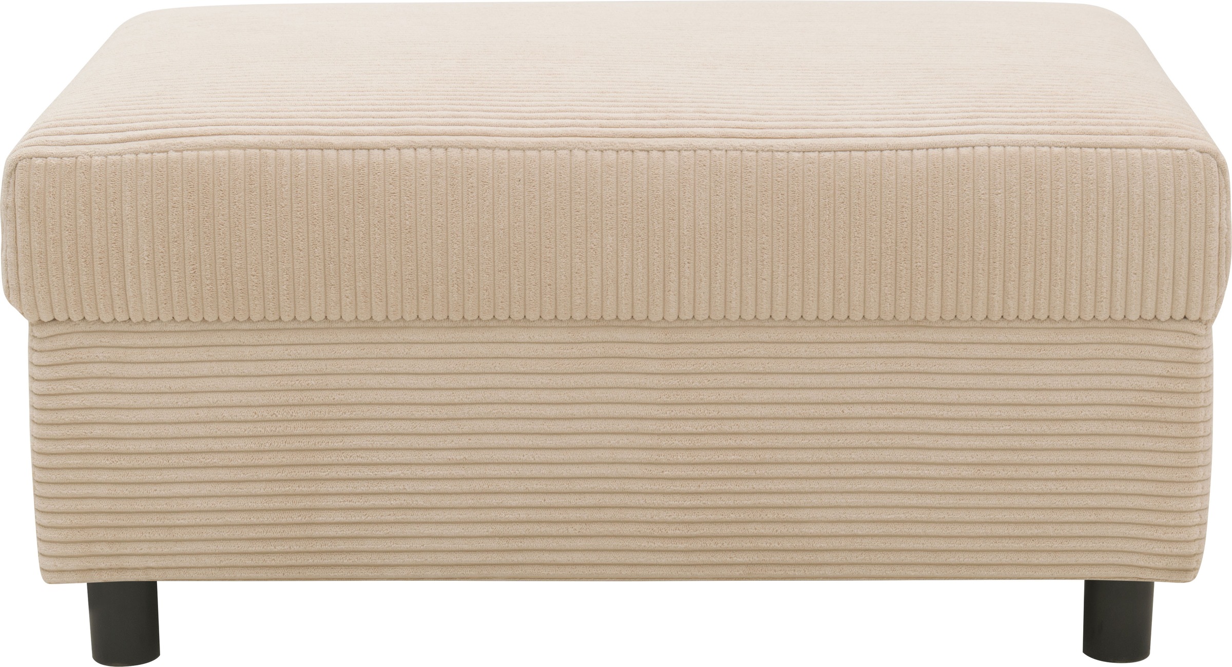DOMO collection Polsterhocker »Turah 2 in Cord oder wasserabweisender Microfaser,«, moderner Polsterhocker, passend zum Ecksofa, B/T/H: 83/60/44 cm