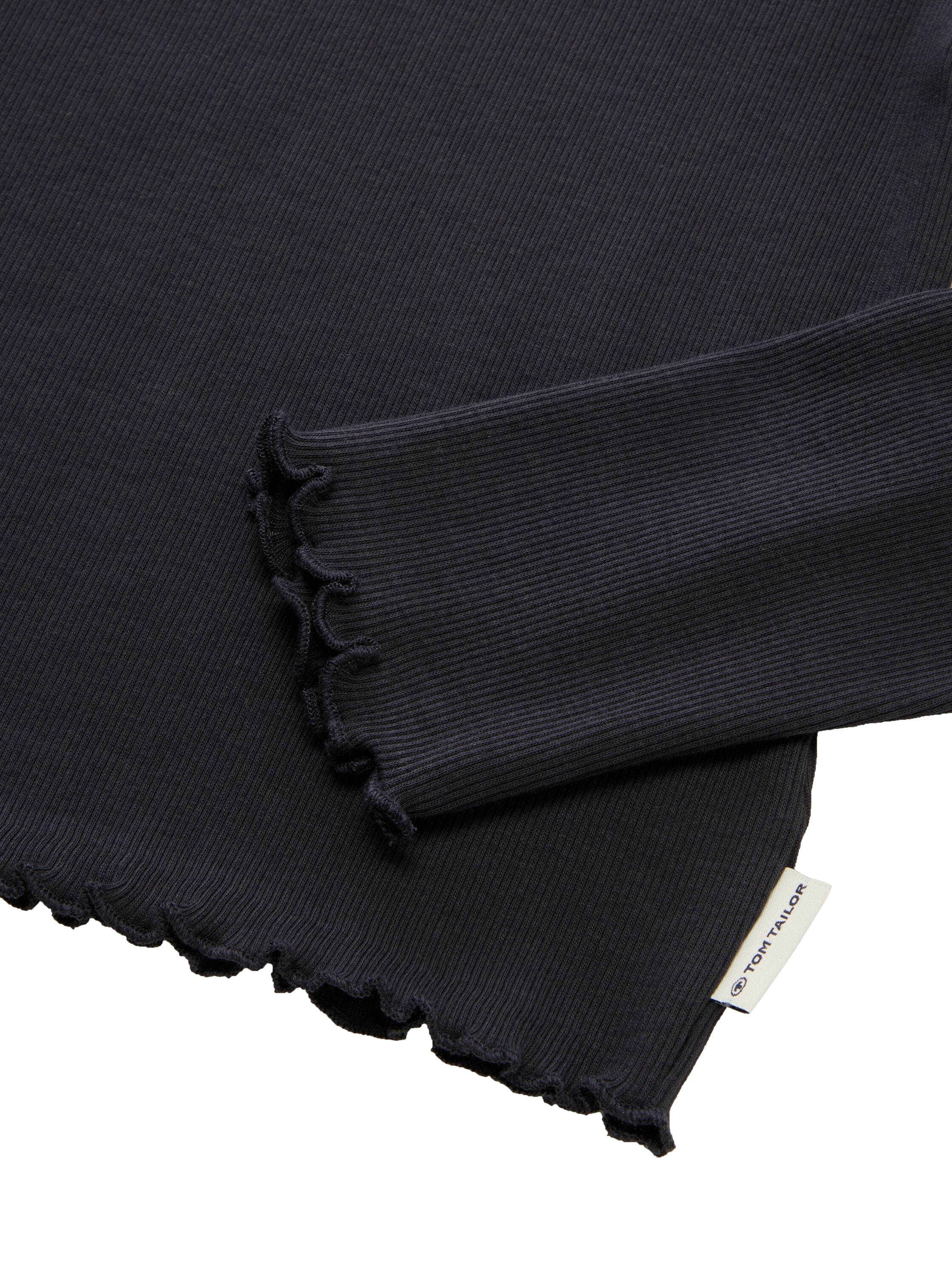 TOM TAILOR Langarmshirt, mit Rippstruktur