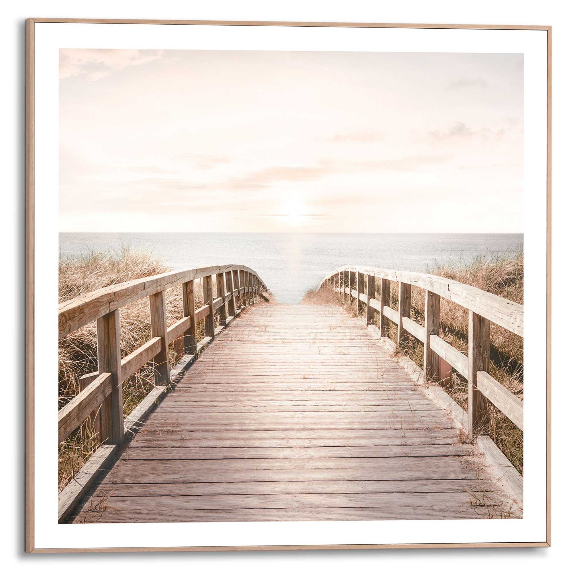 Image of Reinders Poster "Brücke zum Strand"