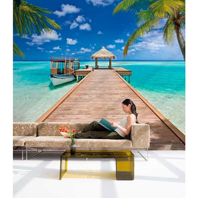 Komar Fototapete »Beach Resort«, 368x254 cm (Breite x Höhe), inklusive  Kleister versandkostenfrei auf