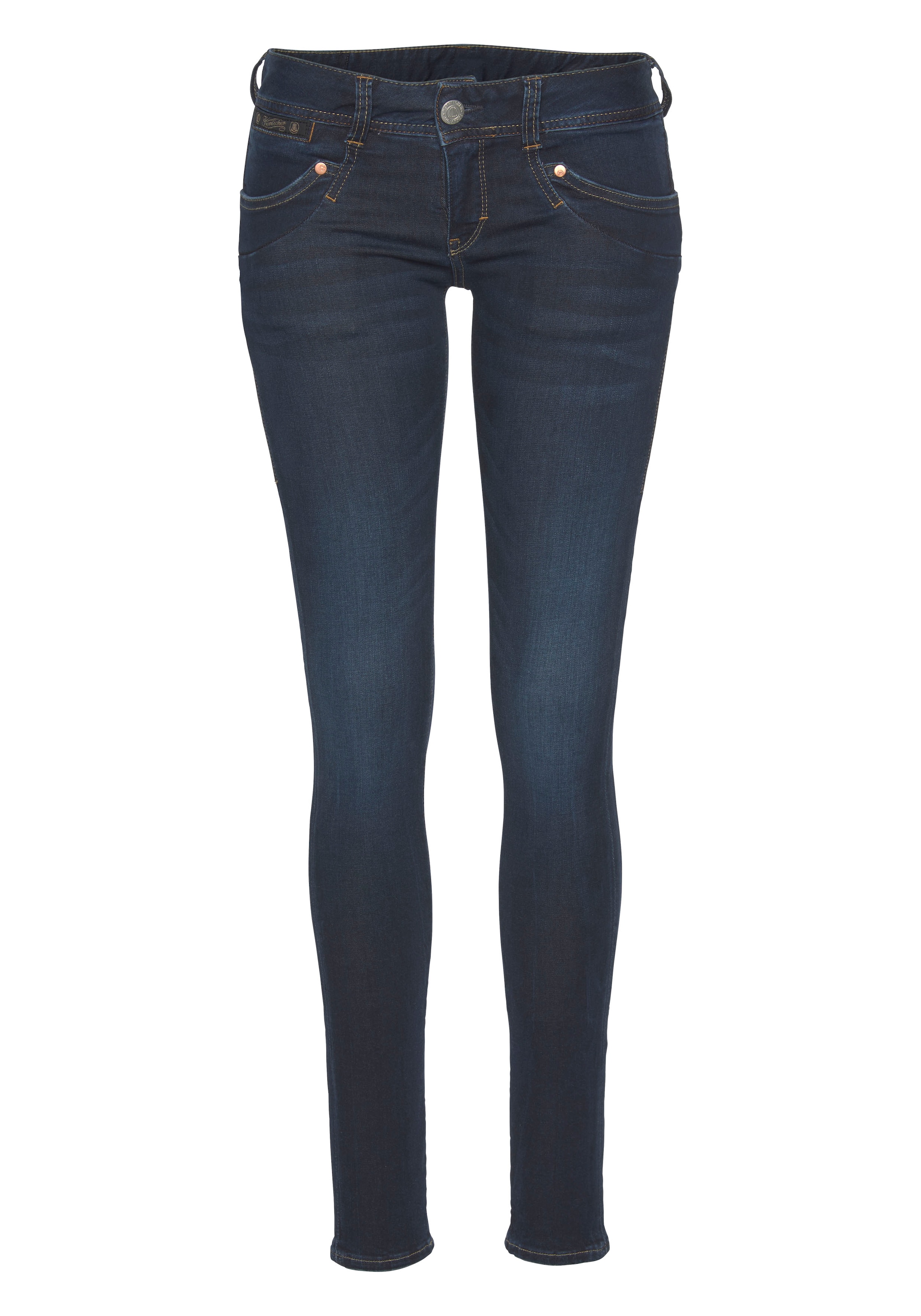 Herrlicher Slim-fit-Jeans »Piper Slim Denim«, mit Zierknöpfen an den Gesässtaschen