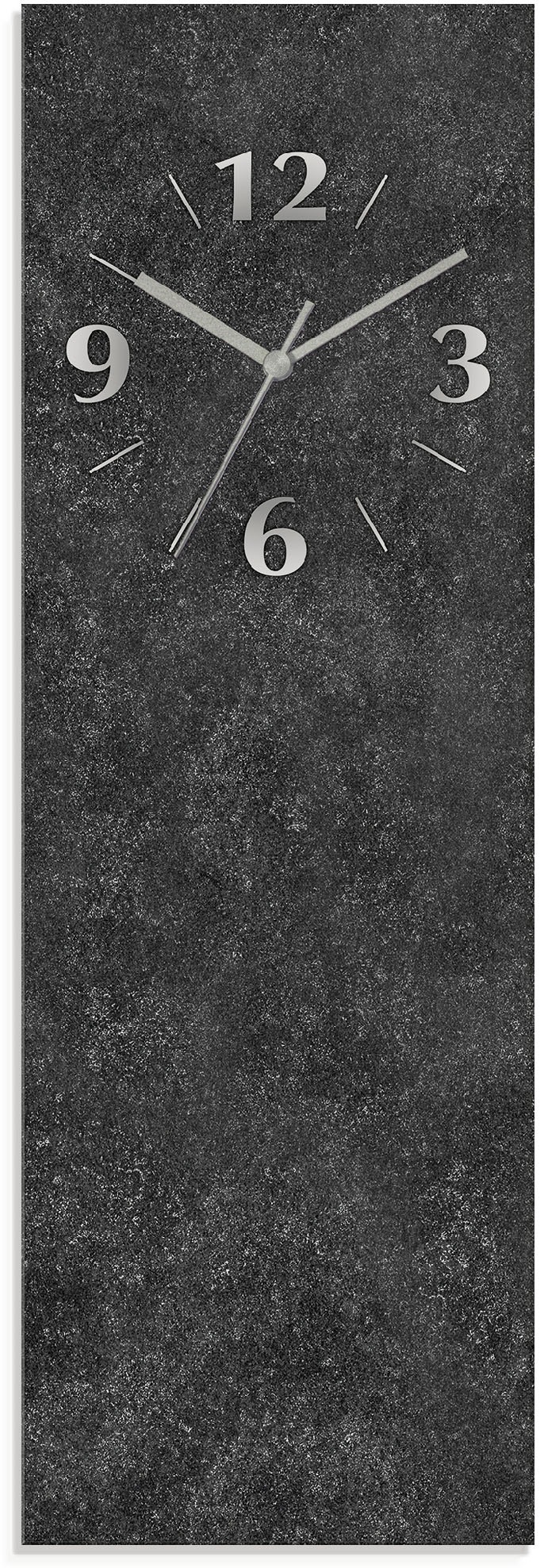 Image of Artland Wanduhr »Granit-Gestein-Anthrazit«, lautlos, ohne Tickgeräusche, nicht tickend, geräuschlos - wählbar: Funkuhr o. Quarzuhr, moderne Uhr für Wohnzimmer, Küche etc. - Stil: modern bei Ackermann Versand Schweiz