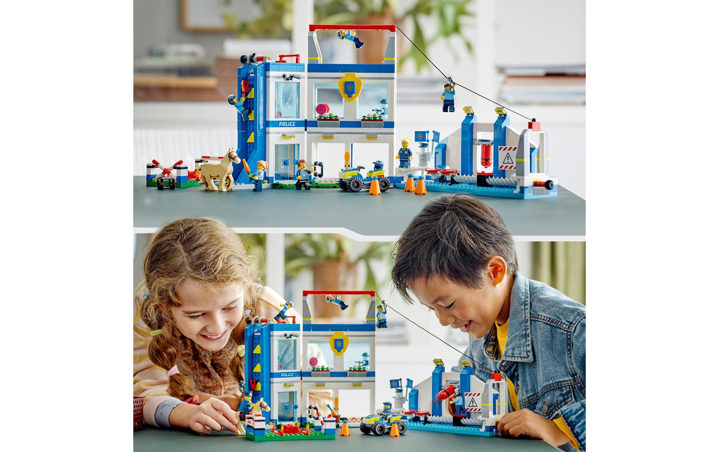 LEGO® Konstruktionsspielsteine »Polizeischule«, (823 St.)