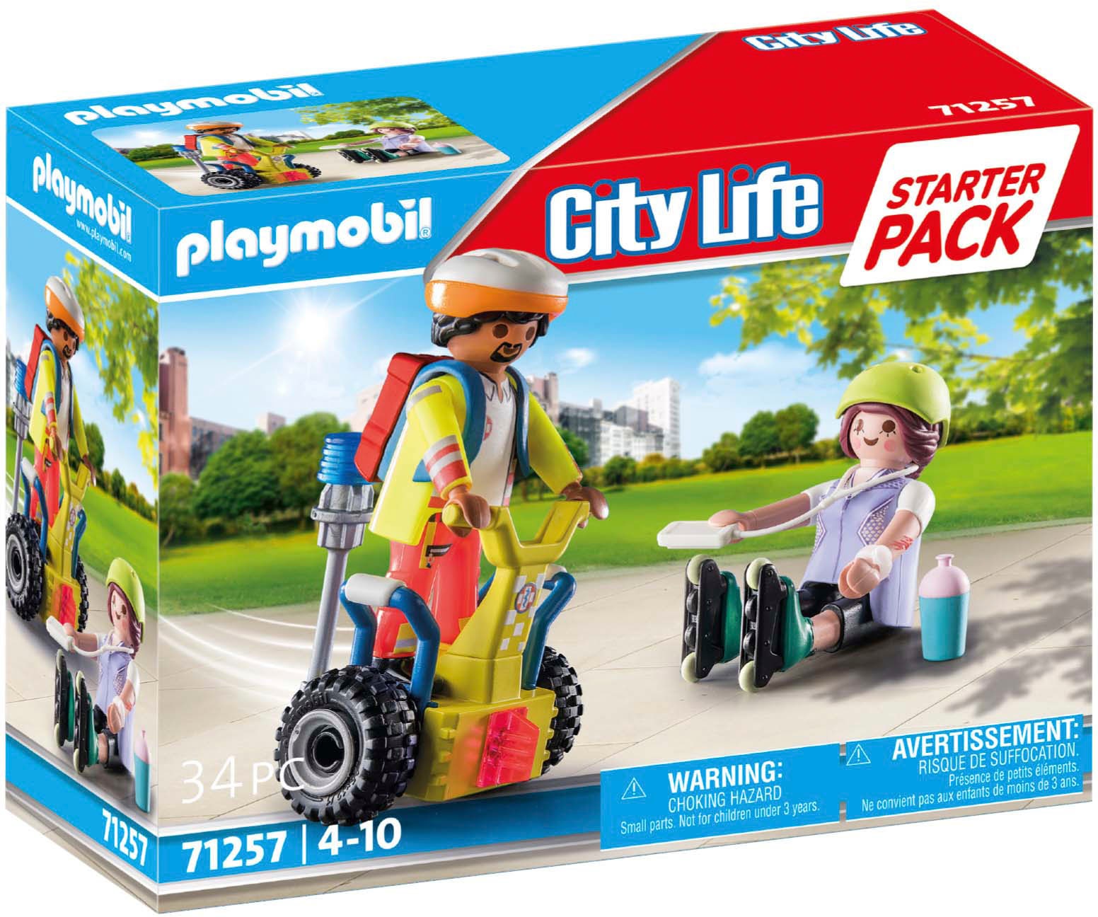 Konstruktions-Spielset »Starter Pack, Rettung mit Balance-Racer (71257), City Life«,...