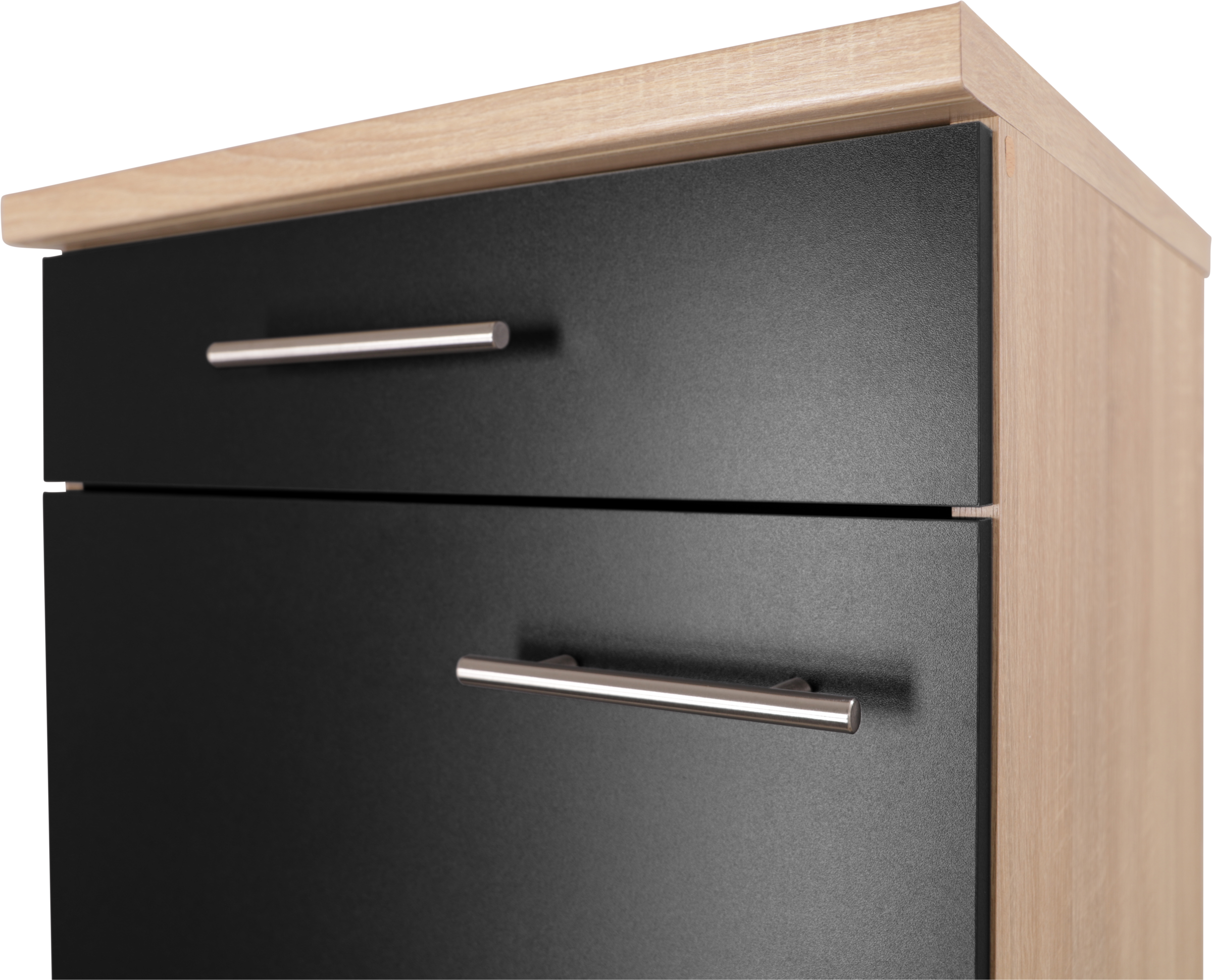 RESPEKTA Armoire basse »Merle« Largeur 50 cm, fermeture douce, poignées en métal, hauteur de travail 85 cm
