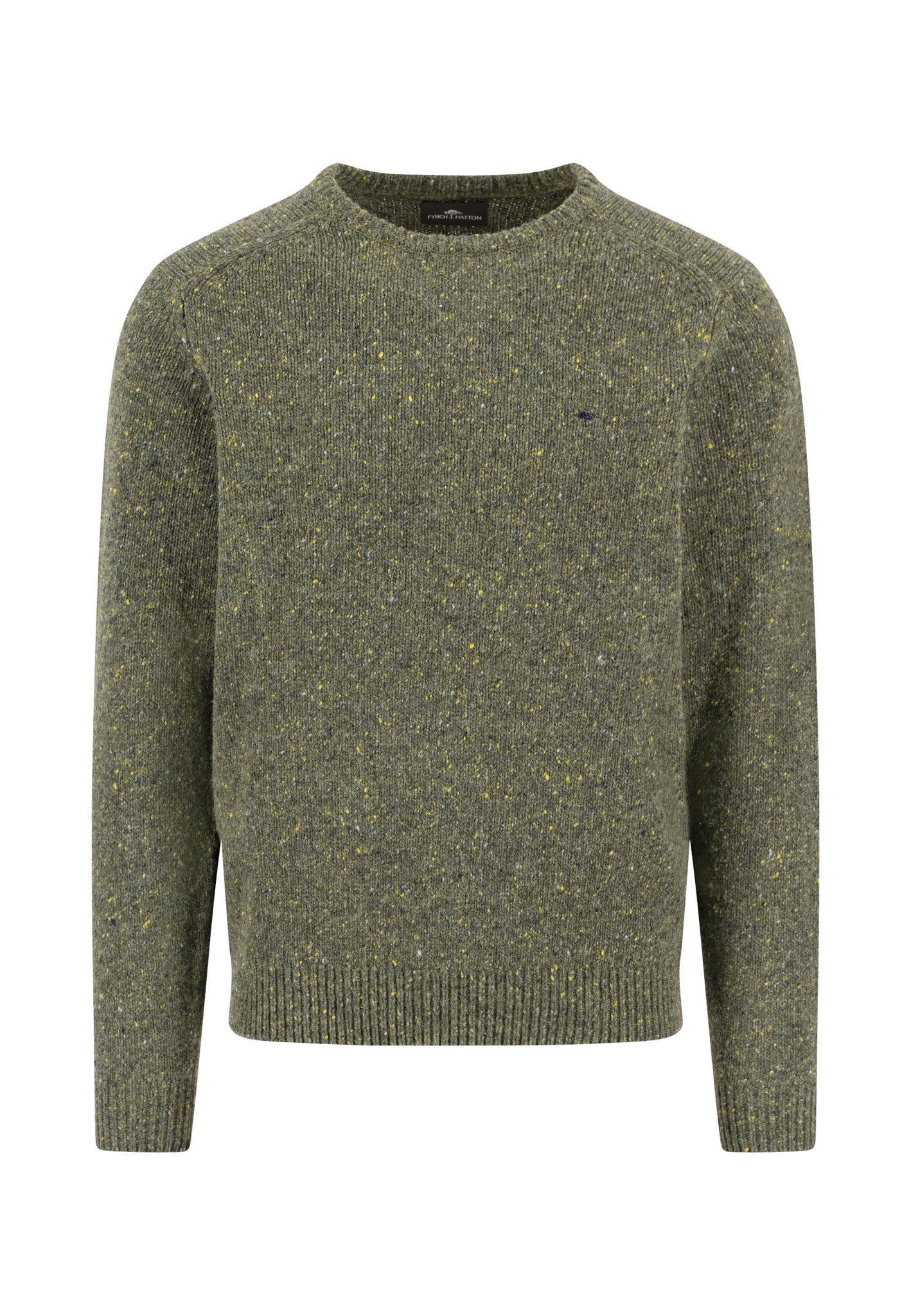 Image of FYNCH-HATTON Strickpullover meliert, mit Rundhals