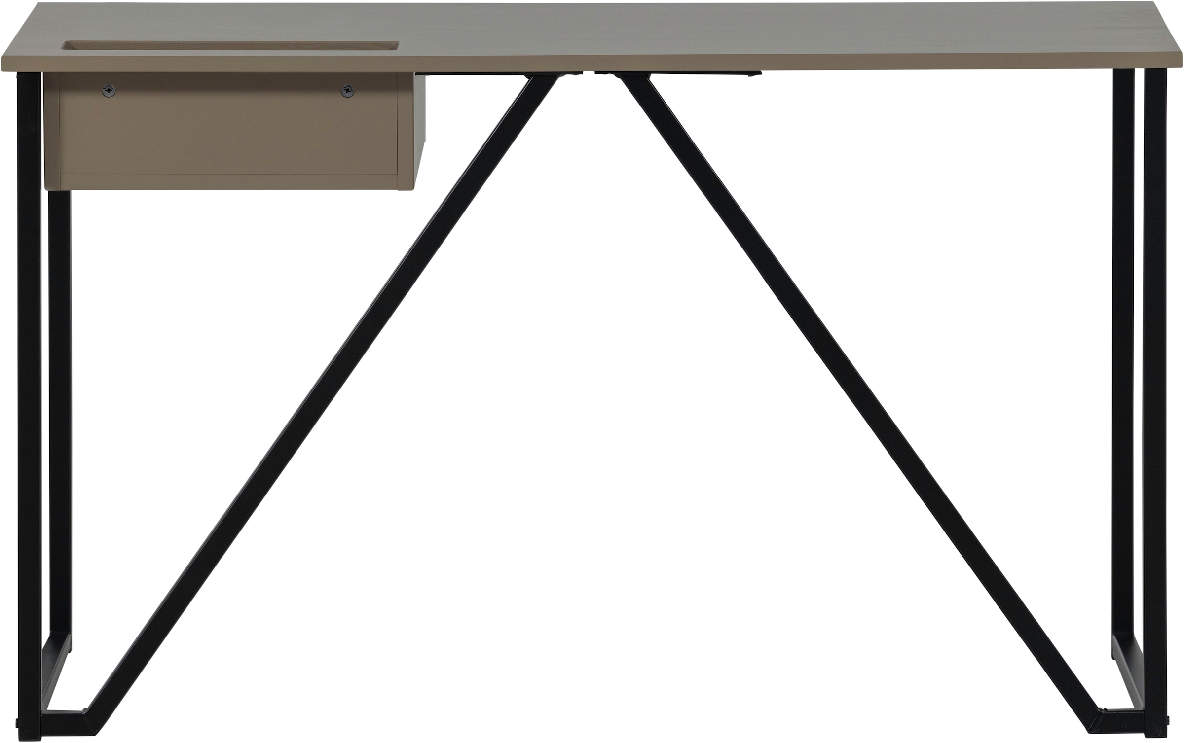 WOOOD Schreibtisch »New Julius FSC®-Kiefernholz mit Schublade, lackiert B126xT53xH75 cm« Tragkraft Blatt 20 kg, sichtbare Maserung, einfach zu montieren