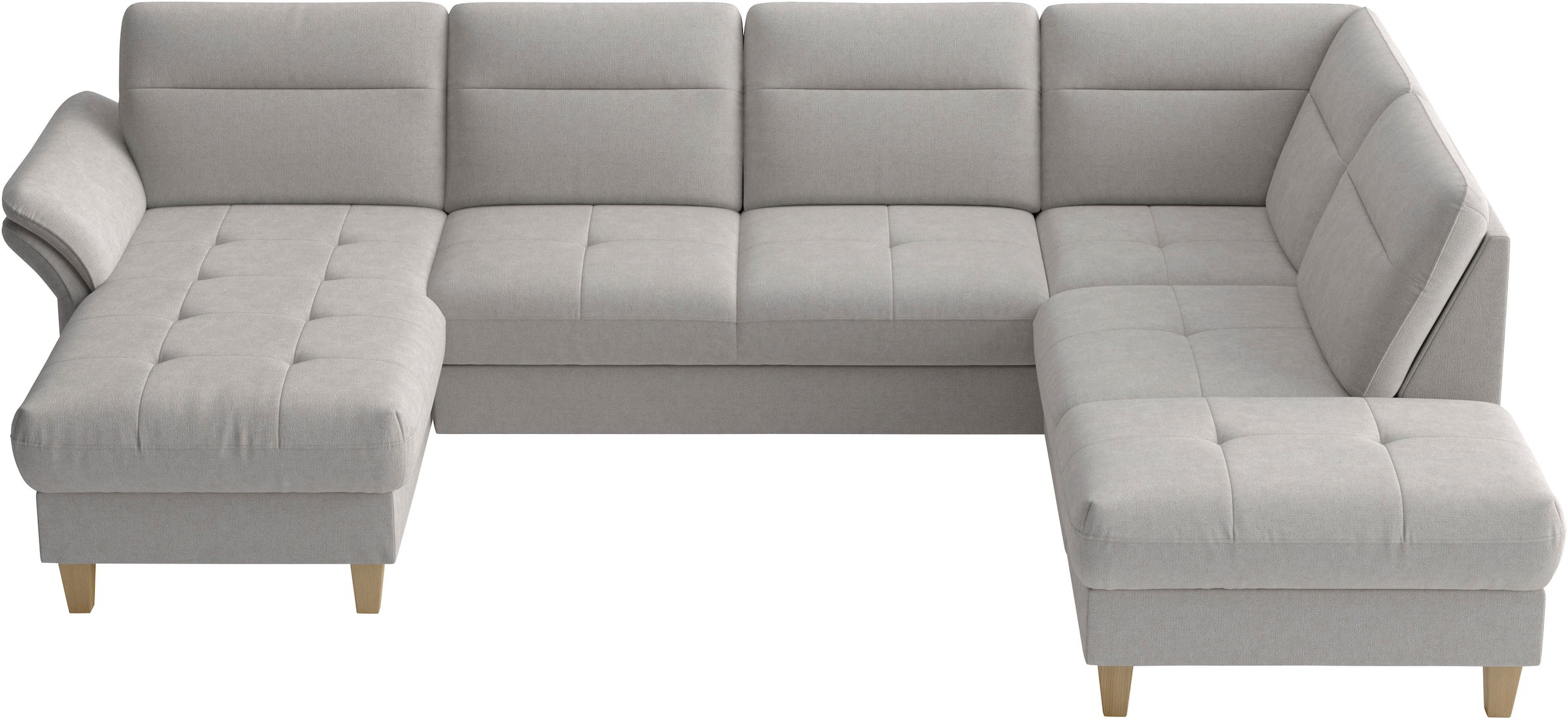 sit&more Paysage de salon »Pamela U-Form, B: 292 cm, optional Schlaffunktion & Armteilverstellung« avec ressorts