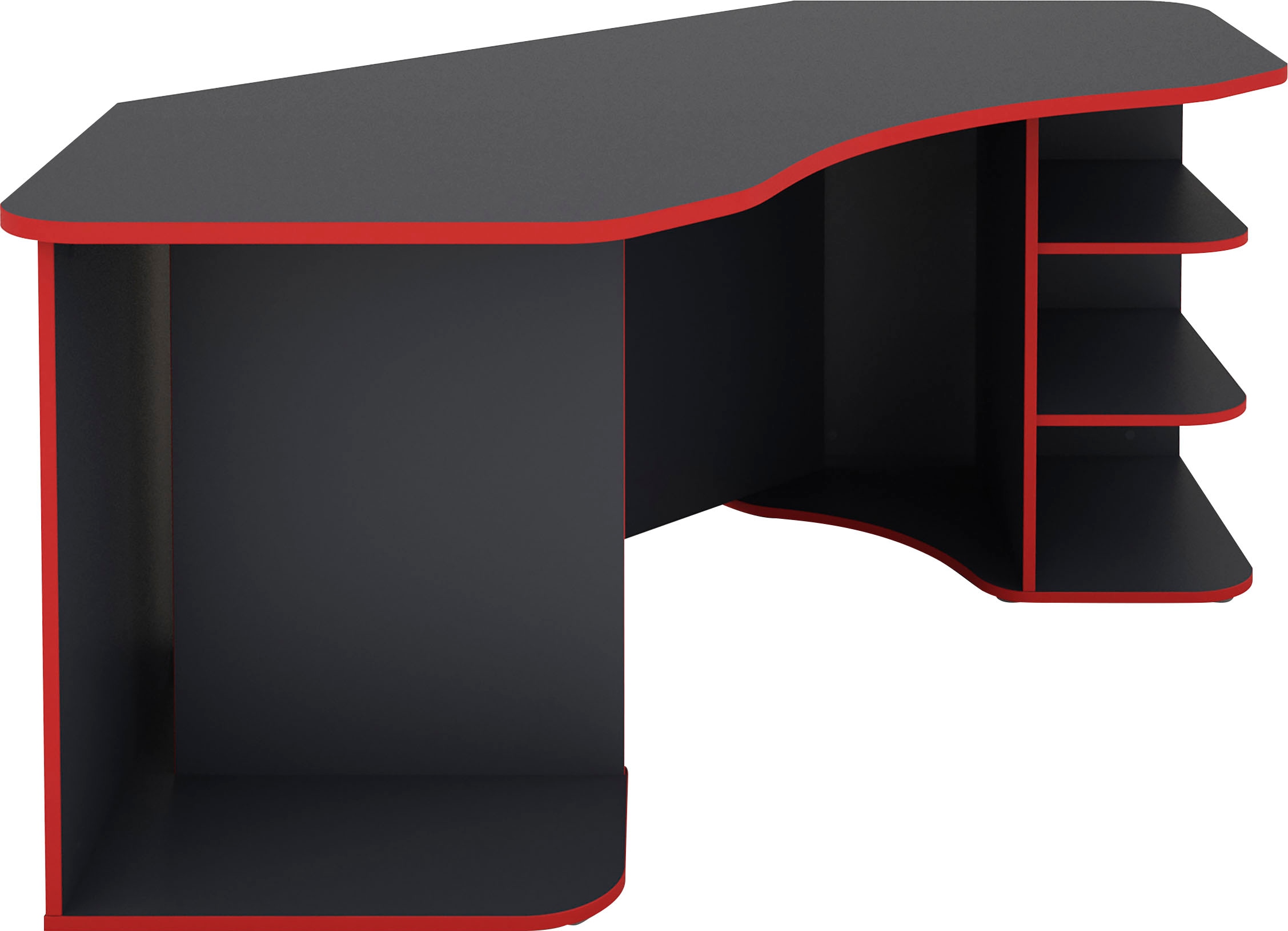 Homexperts Gamingtisch »Tron«, passend für drei 28" Monitore