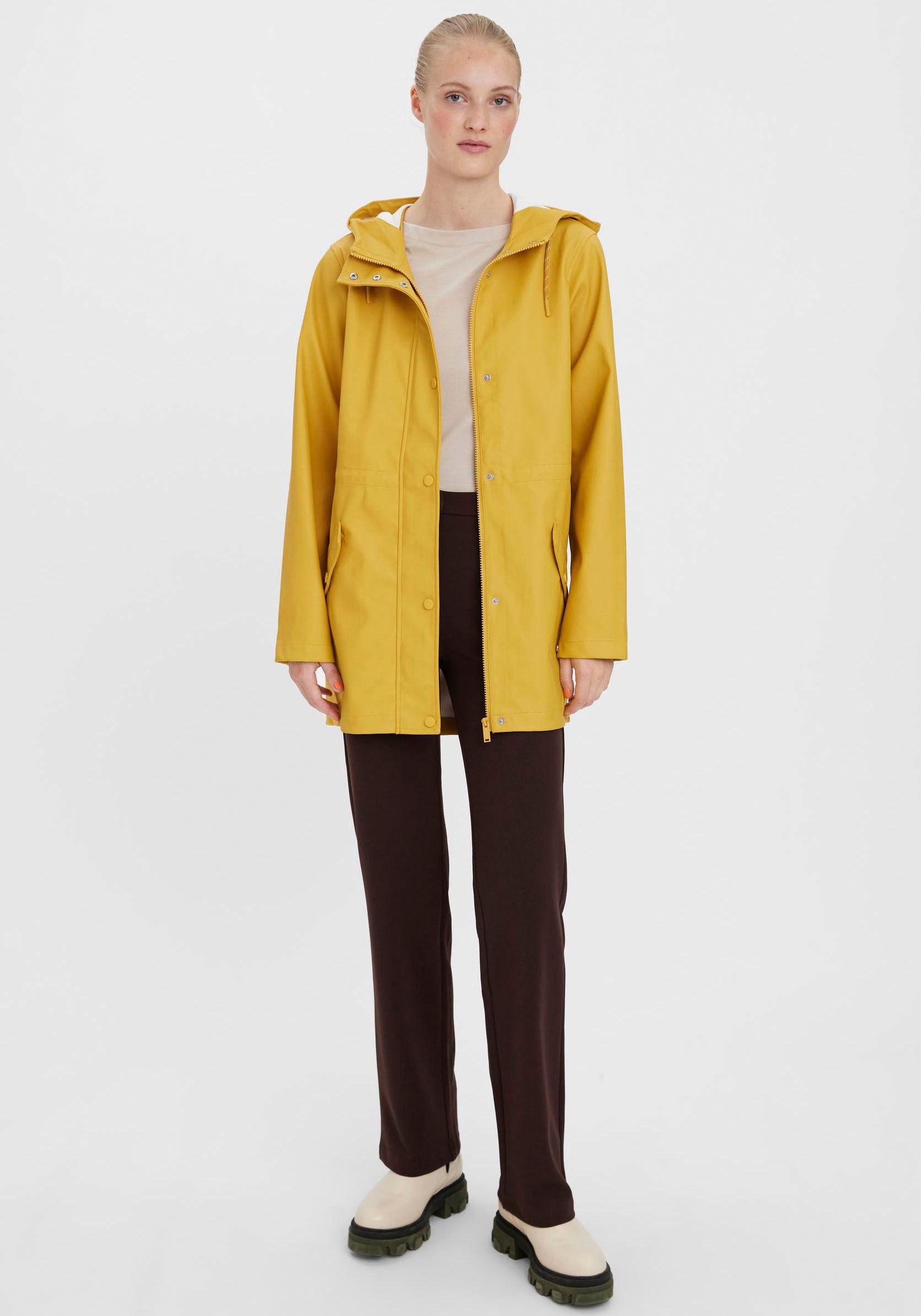 Vero Moda Regenjacke »VMMALOU COATED JACKET«, mit Kapuze