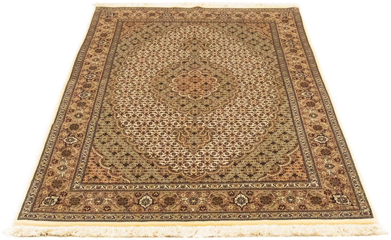 Image of morgenland Orientteppich »Perser - Täbriz - Royal - 166 x 100 cm - hellbraun«, rechteckig, 7 mm Höhe, Wohnzimmer, Handgeknüpft, Einzelstück mit Zertifikat bei Ackermann Versand Schweiz