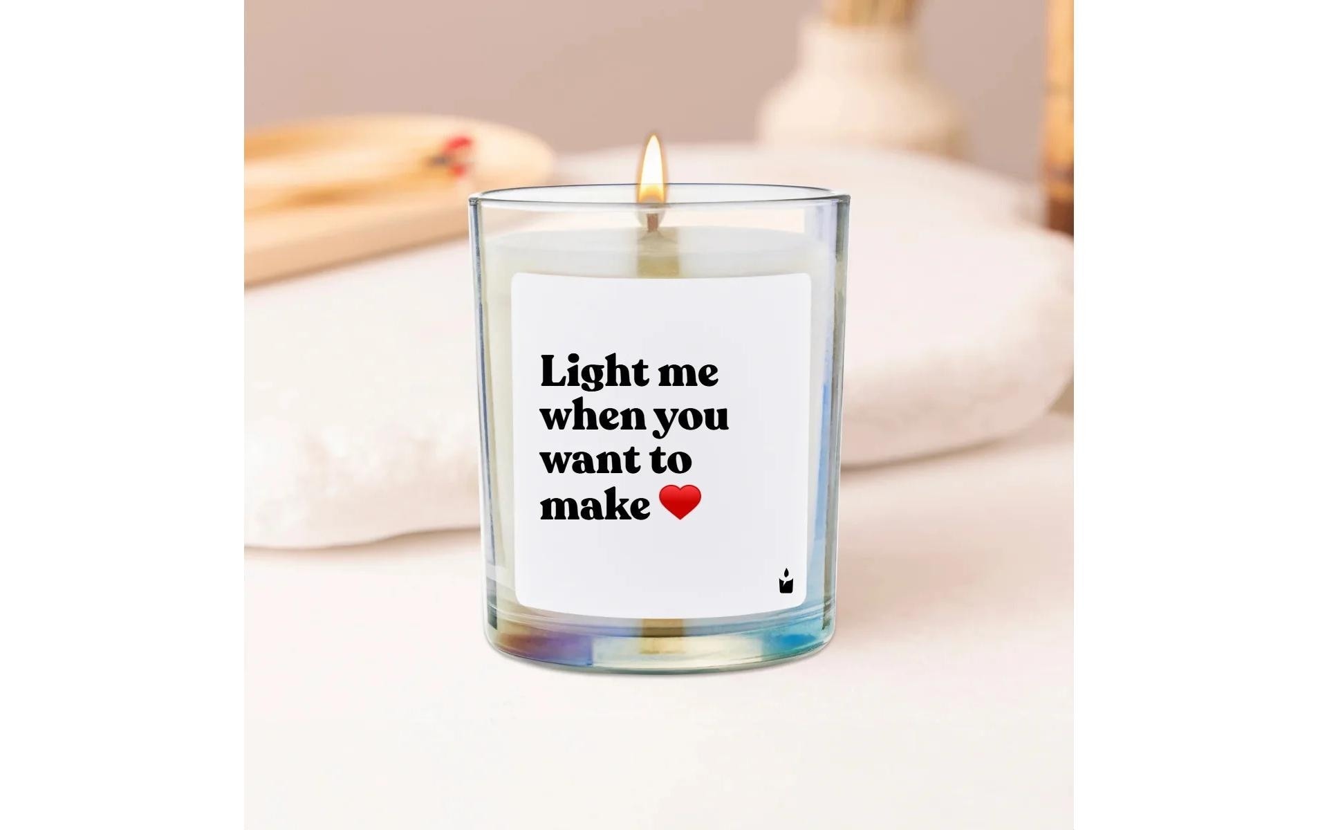   Duftkerze »ChattyCandles Light me when you want make love 6,7 x 8 cm«