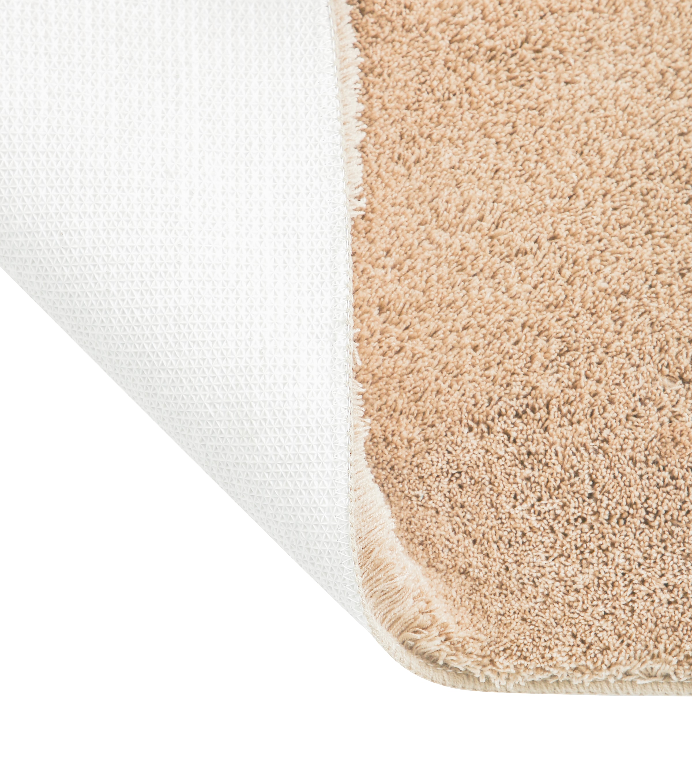 my home Badematte »Merida, Badvorleger, Badezimmer Teppich«, rutschhemmend beschichtet, fussbodenheizungsgeeignet-schnell trocknend-strapazierfähig, Badteppich, Uni Farben, rechteckig, rund & als 2-tlg. Set erhältlich