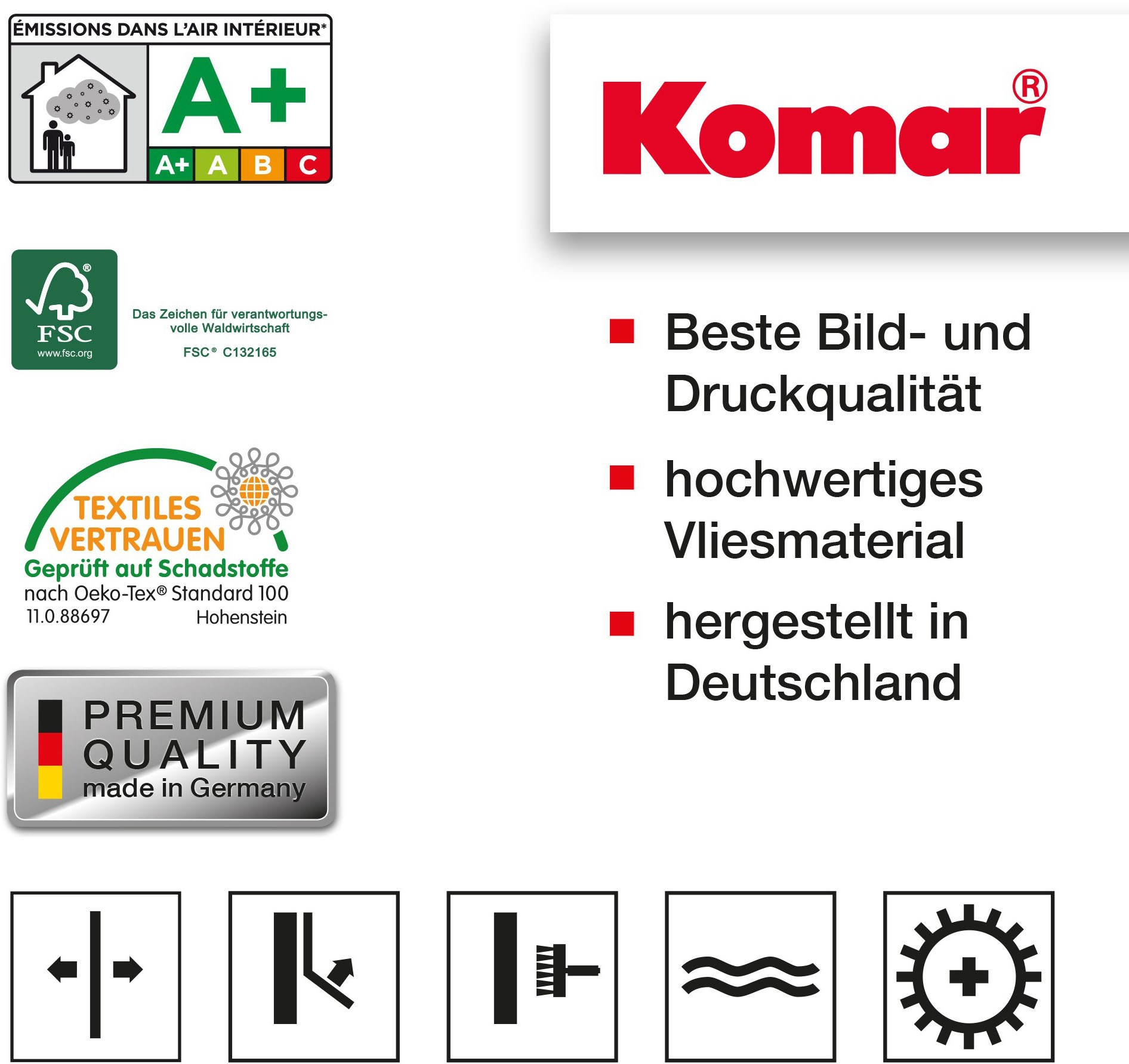 Komar Vliestapete »Digitaldruck Vlies -  Colourful Mickey - Grösse 400 x 250 cm« bedruckt glatt Kinderzimmer