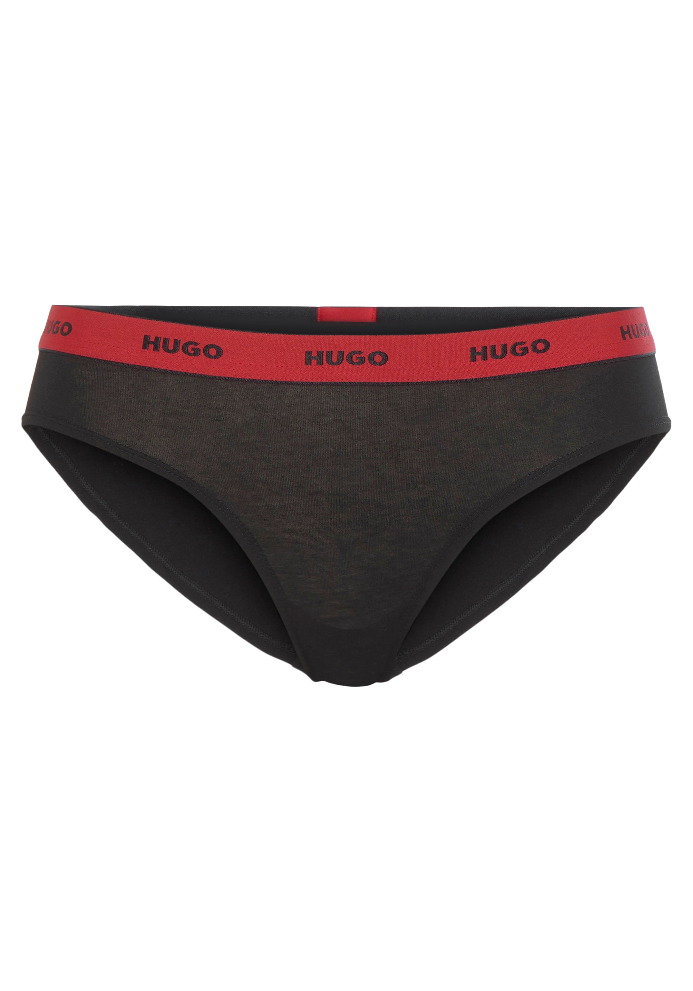 HUGO Underwear Slip »TRIPLET BRIEF STRIPE«, (Packung, 3 St., 3er-Pack), mit kontrastfarbenem Logobund