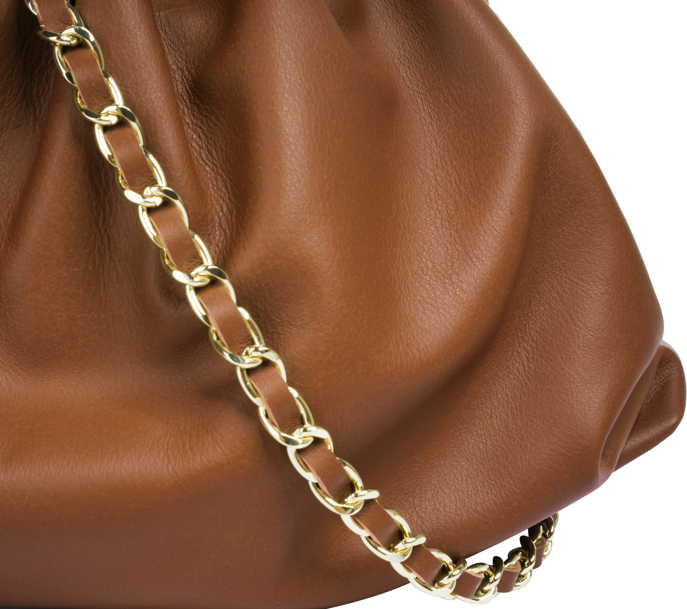 Cluty Umhängetasche, echt Leder, Made in Italy