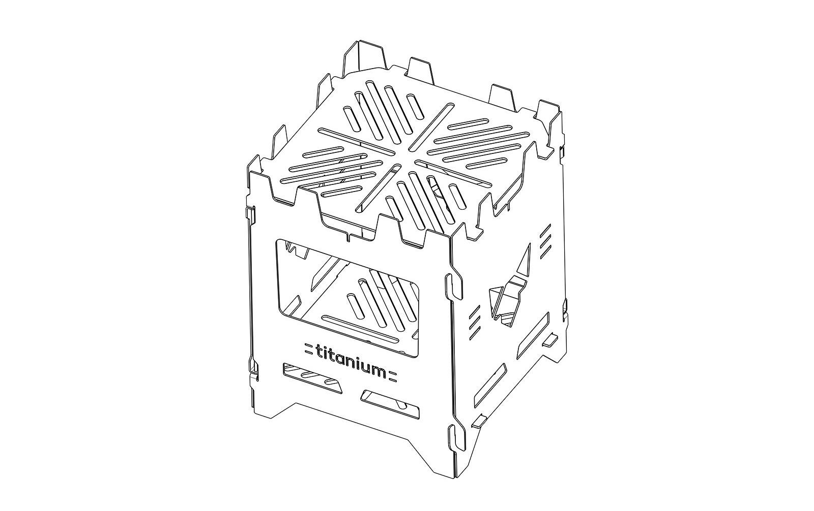 Fennek Grill Camping-Gasgrill »Hobo«