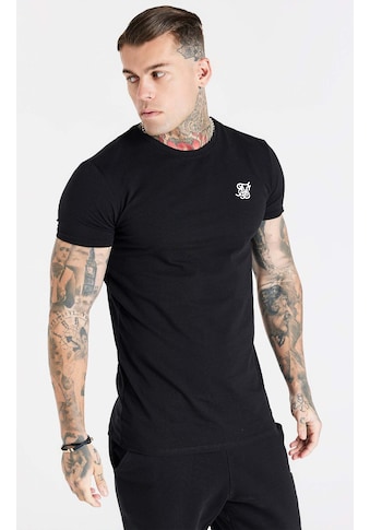 T-Shirt »T-Shirts Black Essential Short Sleeve Muscle Fit T-Shirt«