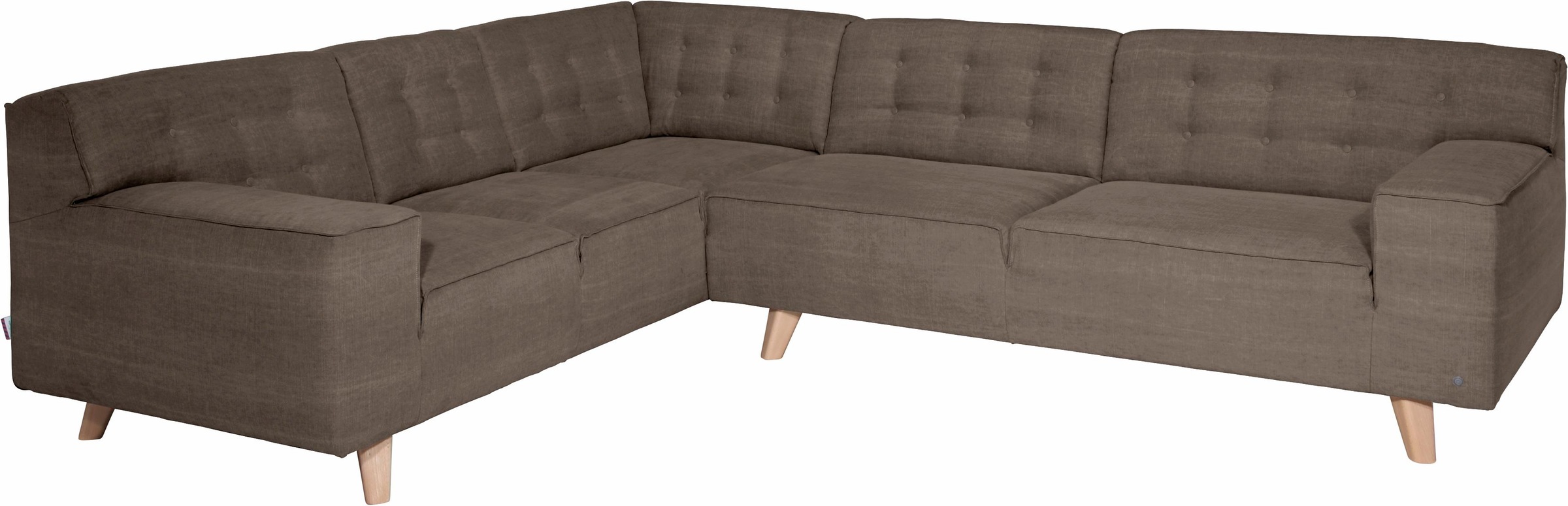 Image of TOM TAILOR Ecksofa »NORDIC CHIC«, im Retrolook, Füsse Buche natur bei Ackermann Versand Schweiz