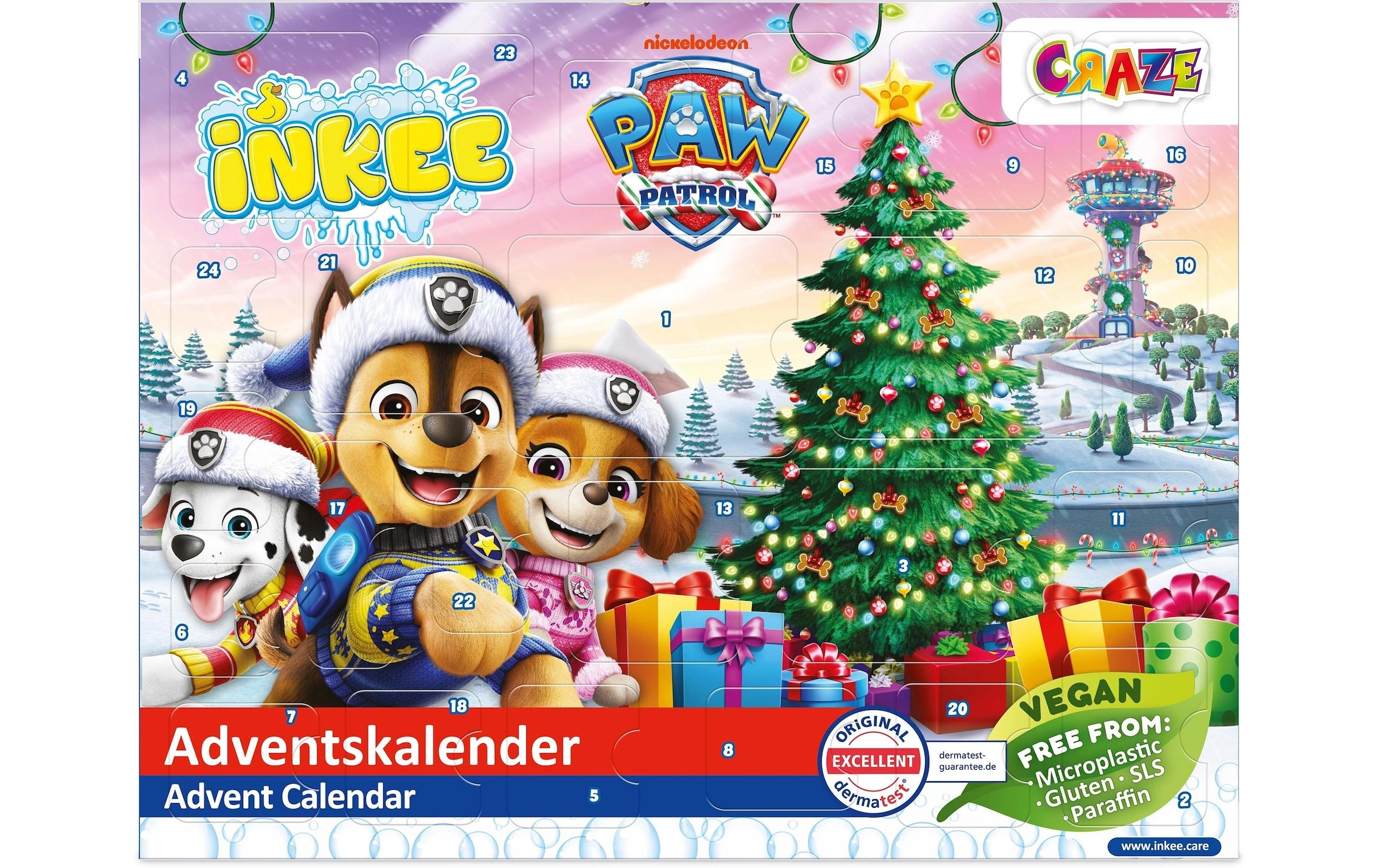 CRAZE Calendrier de l'Avent »Craze Adventskalender Inkee Paw Patrol«
