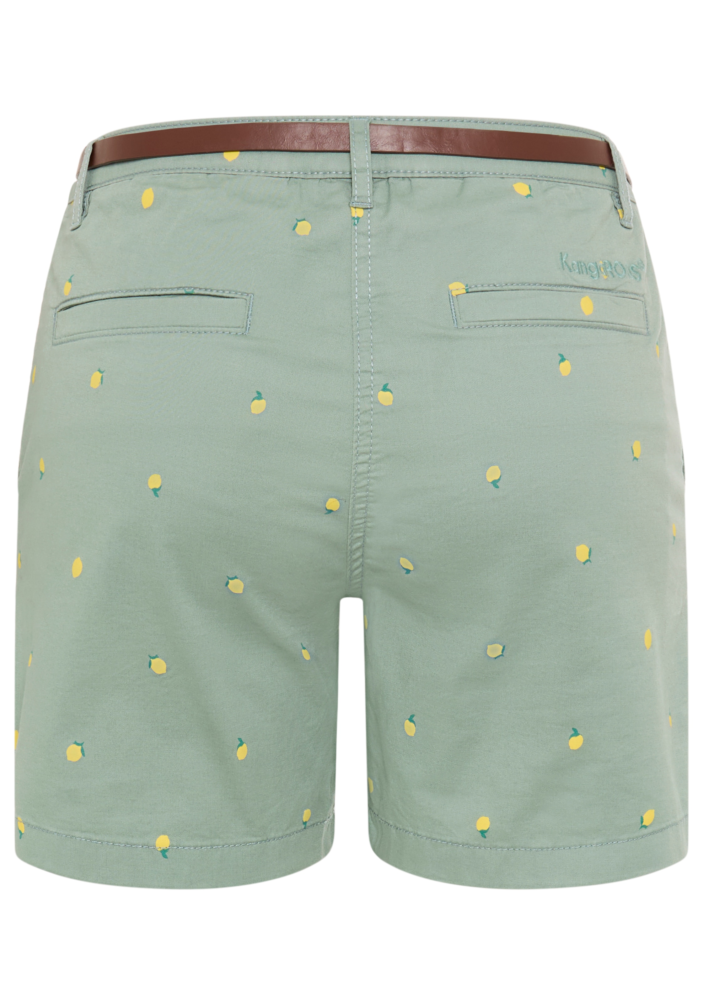 KangaROOS Chinoshorts  kurze Hose mit geradem Bein, aus Baumwolle und Elasthan