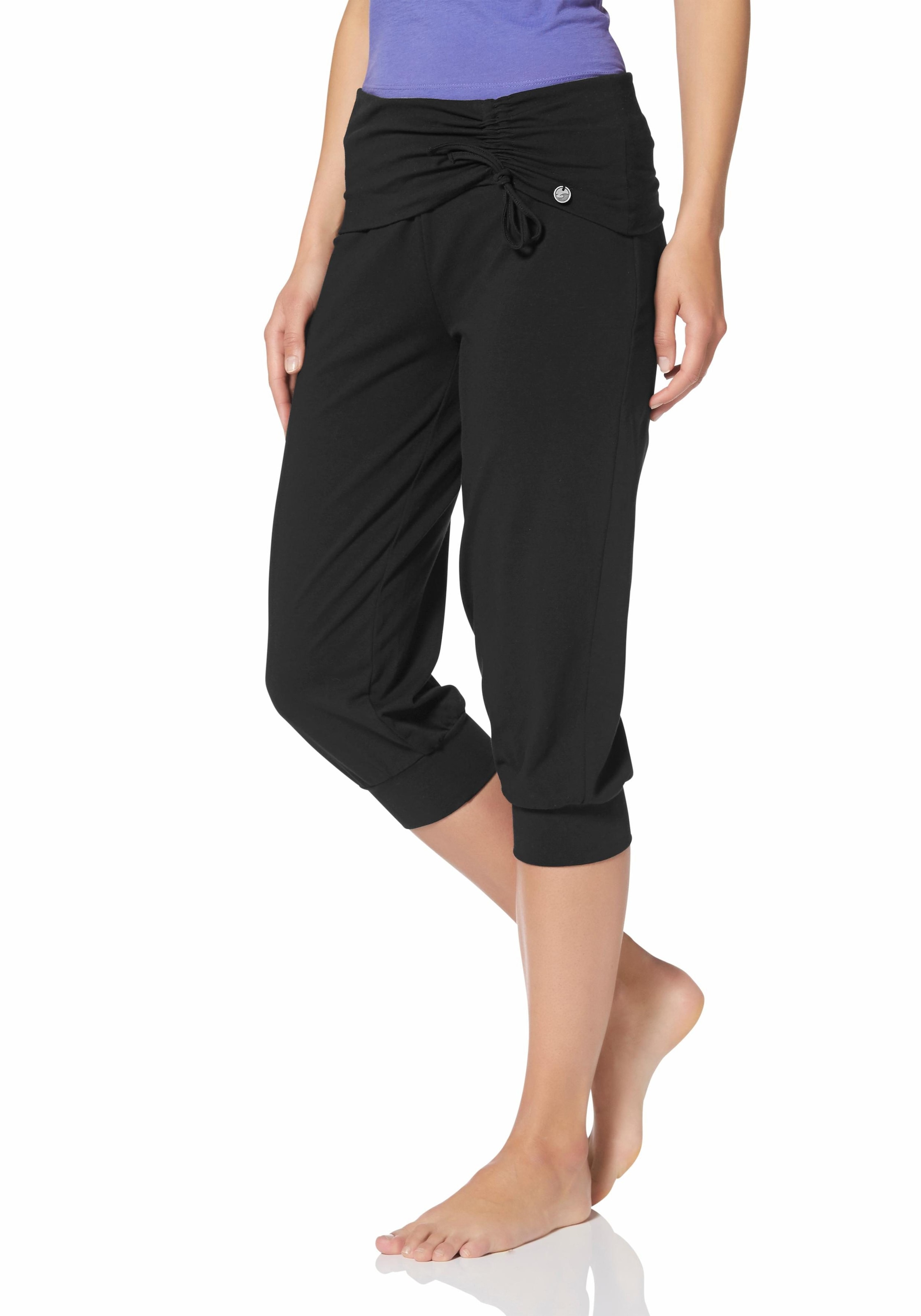 Image of Ocean Sportswear Yogahose "Soulwear - 3/4 Yoga Pants" Komfortabler Umschlagbund mit seitlicher Raffung