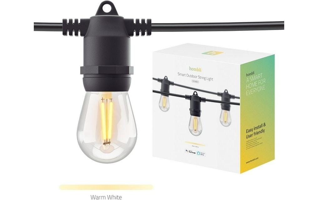 Image of Hombli LED Gartenleuchte "String Light 12 LEDs 5m" Warmweiss