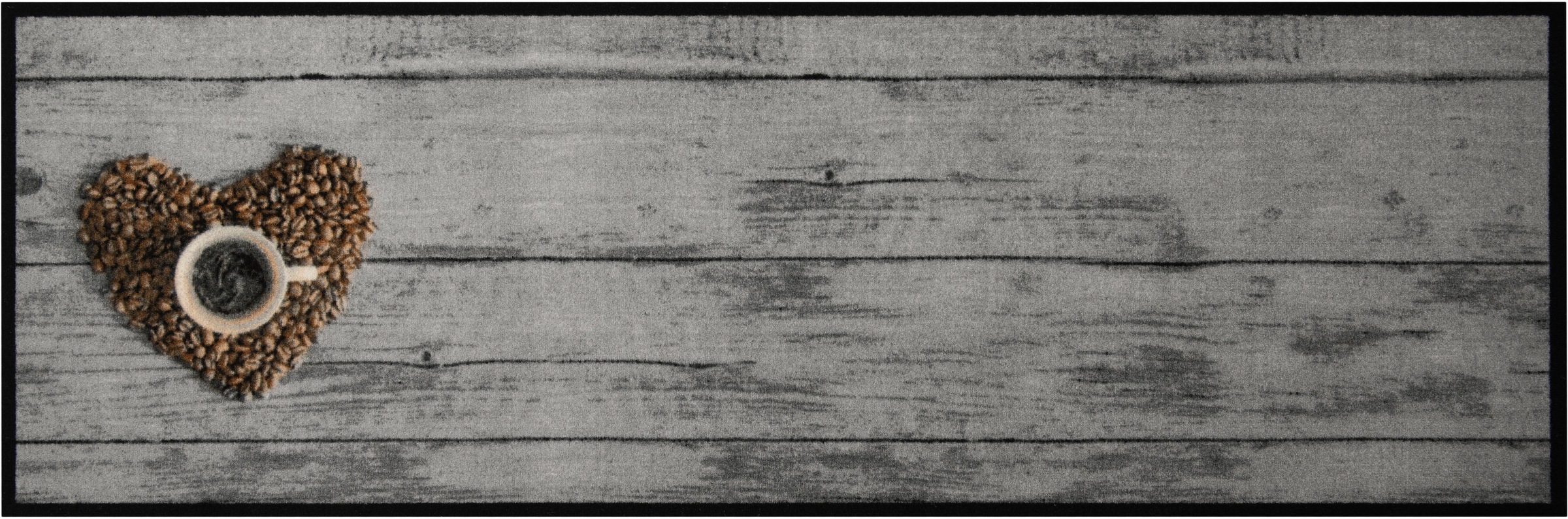 Image of Zala Living Küchenläufer »Coffee Bean«, rechteckig, 5 mm Höhe, In/-und Outdoor geeignet, Kurzflor, Läufer, Flur, Terrasse, Garten, Küche Waschbar, Rutschhemmend, Pflegeleicht bei Ackermann Versand Schweiz