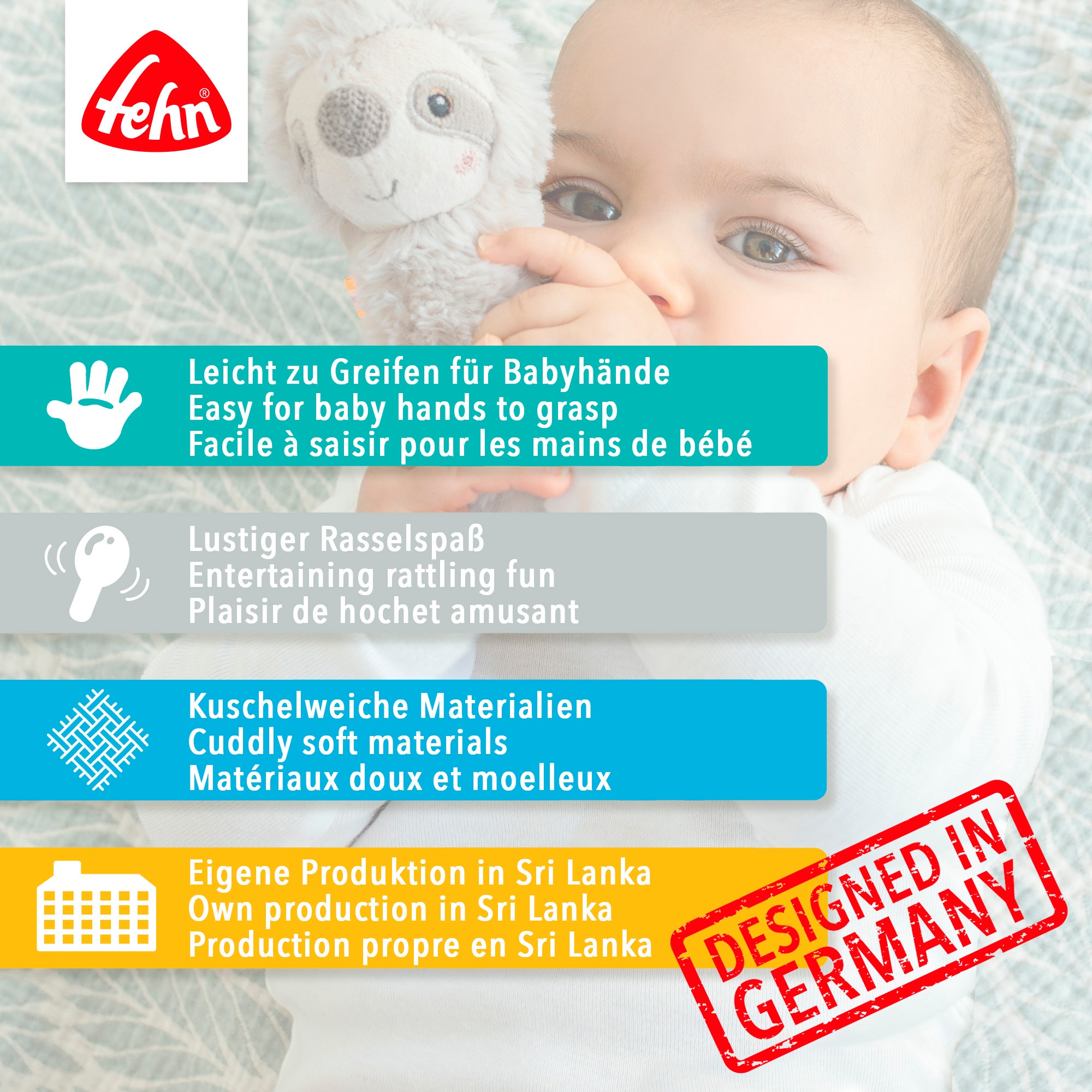 Fehn Rassel »Stabrassel Schaf«
