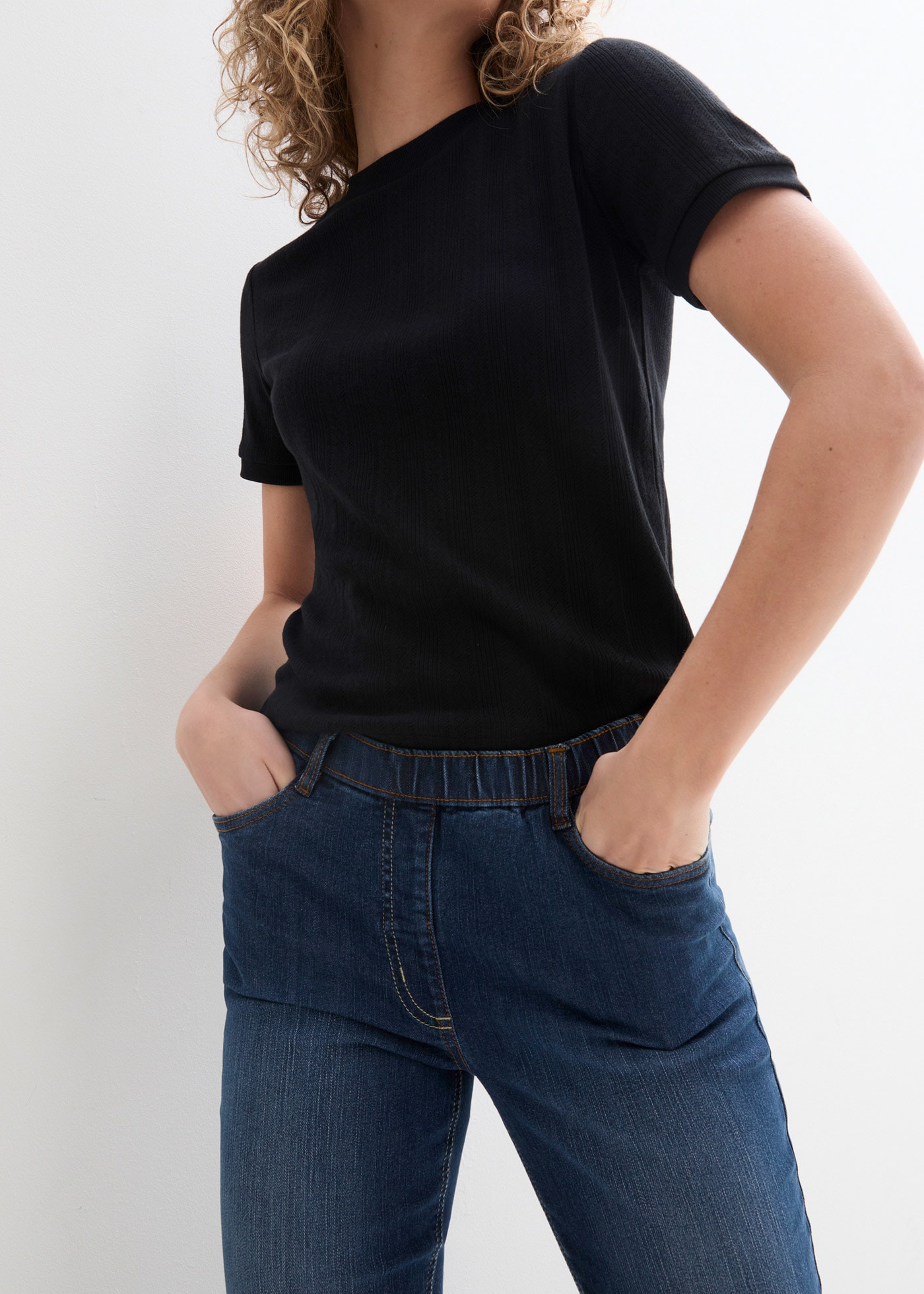 bonprix Jeggings en jeans »Jeggings Mid Waist, Bequembund« Slim Fit Passform, Mid Waist Schnitt, mit Bequembund