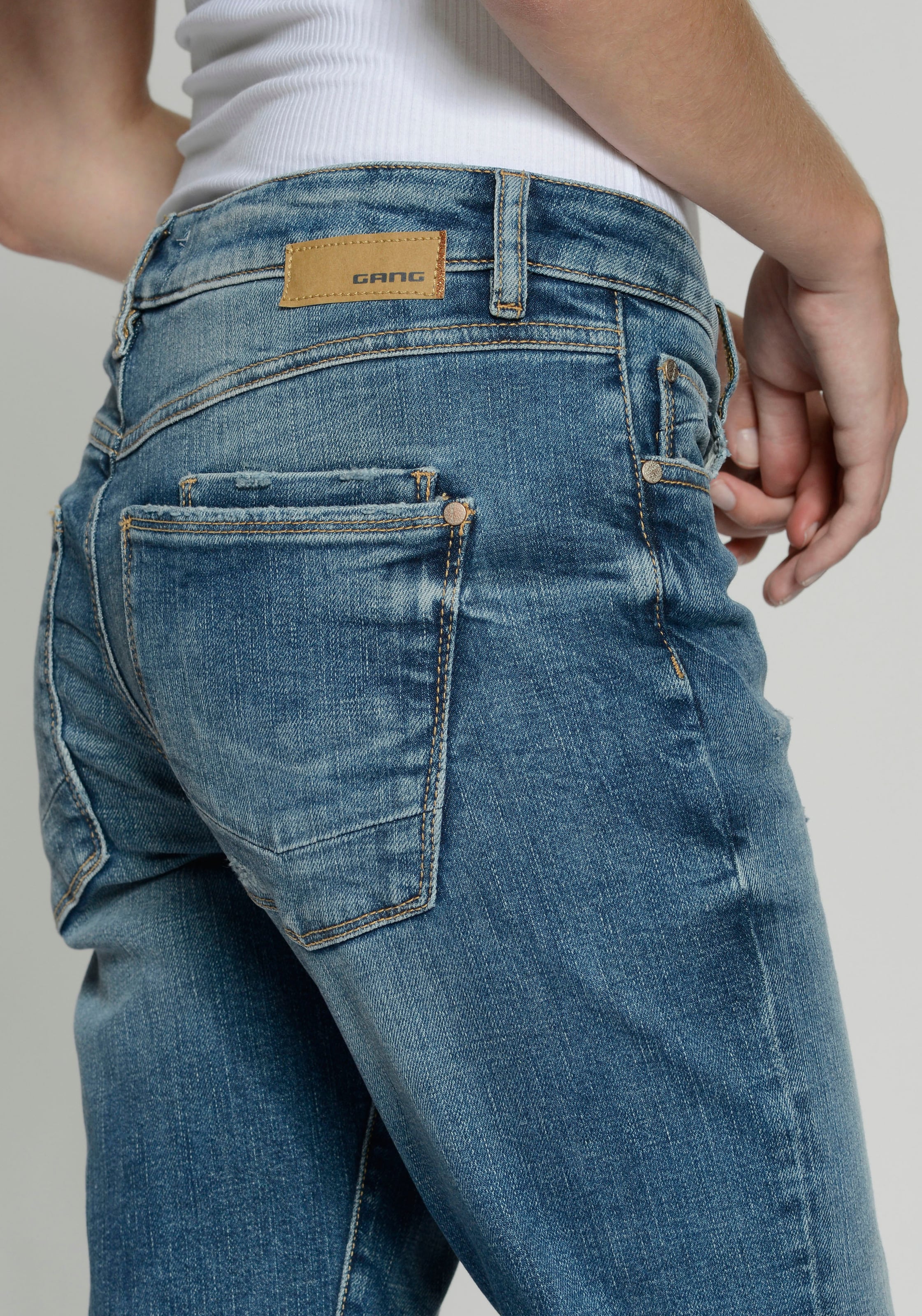 GANG Boyfriend-Jeans »94NADIA«, 5-Pocket Style mit Reissverschluss und Knopf