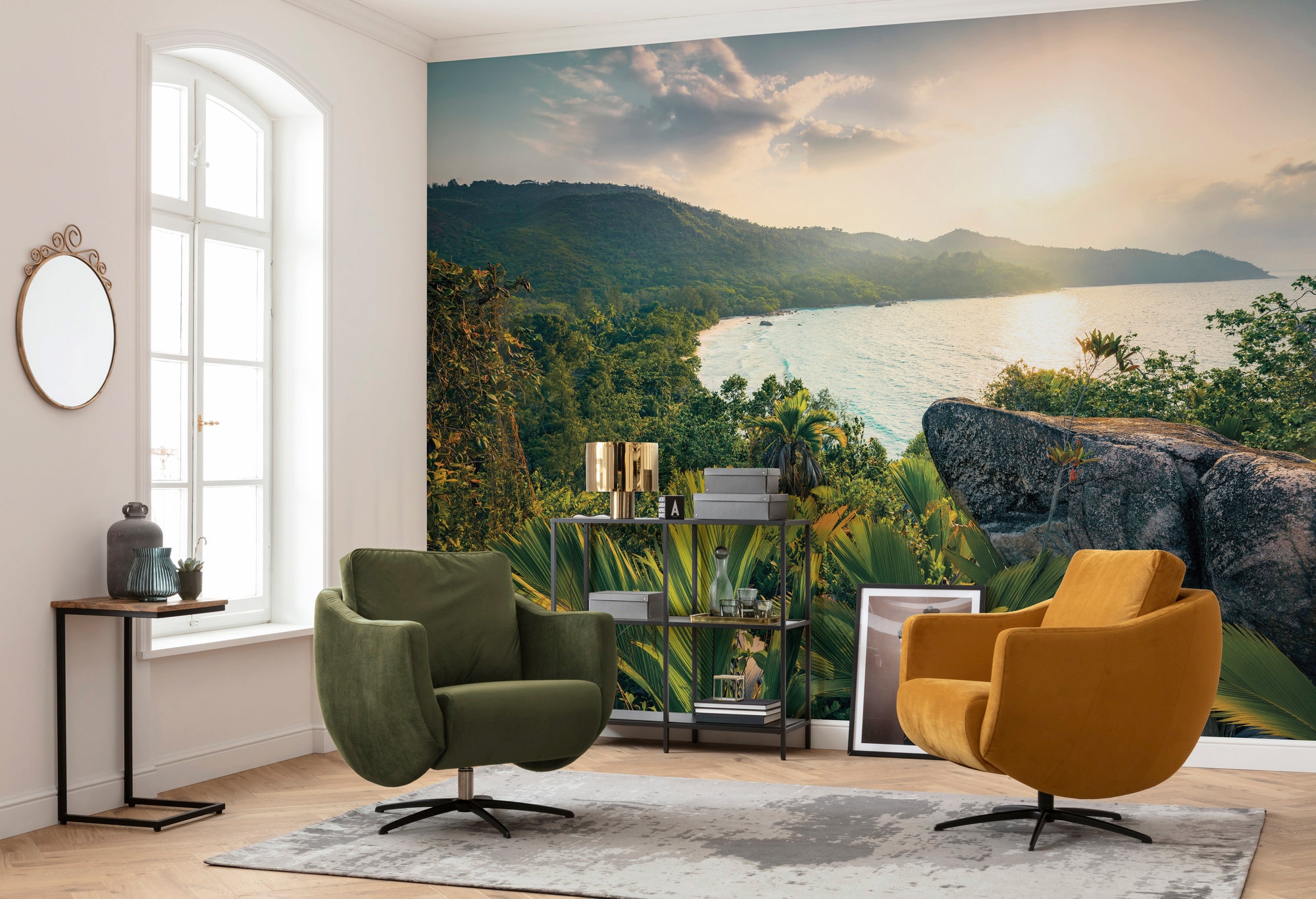 Komar Vliestapete »Digitaldruck Vlies - Golden Air - Grösse 450 x 280 cm«, bedruckt, Wohnzimmer, Schlafzimmer