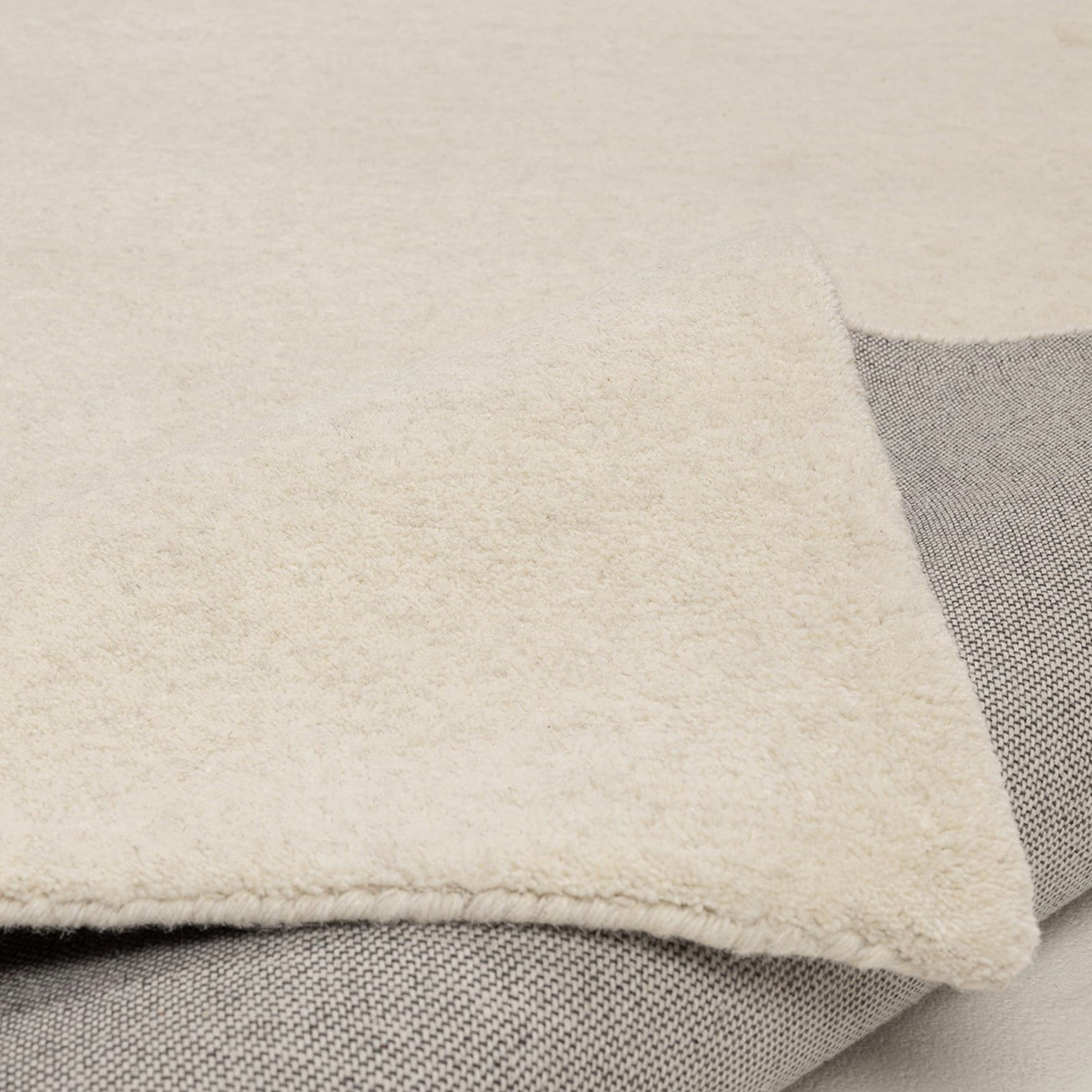 GOODproduct Wollteppich »Gabbo Natur, Handgefertigt, Teppich, reine Wolle, meliert« rechteckig 14 mm Höhe reine Wolle, Uni, Wohnzimmer, Schlafzimmer, Esszimmer