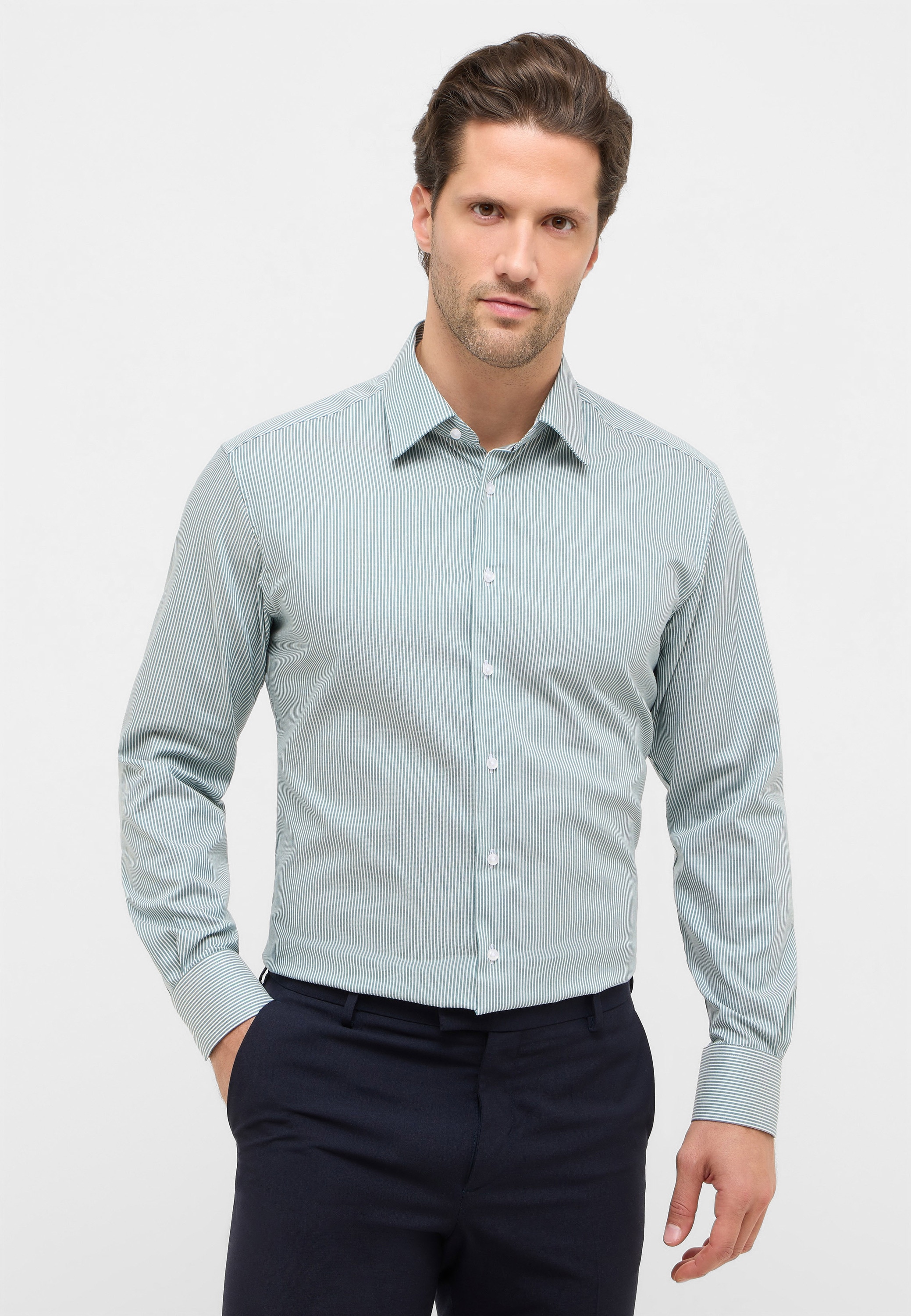 Eterna Langarmhemd »MODERN FIT« NON IRON (bügelfrei)