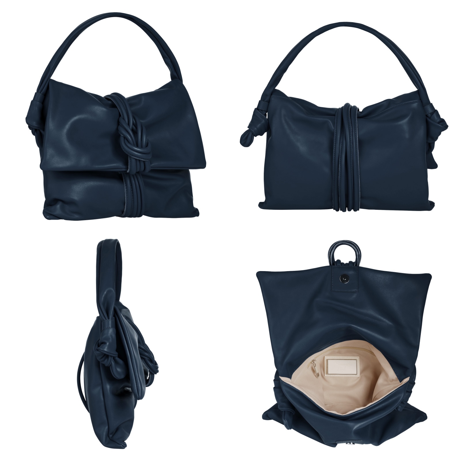Samantha Look Henkeltasche, echt Leder, Made in Italy