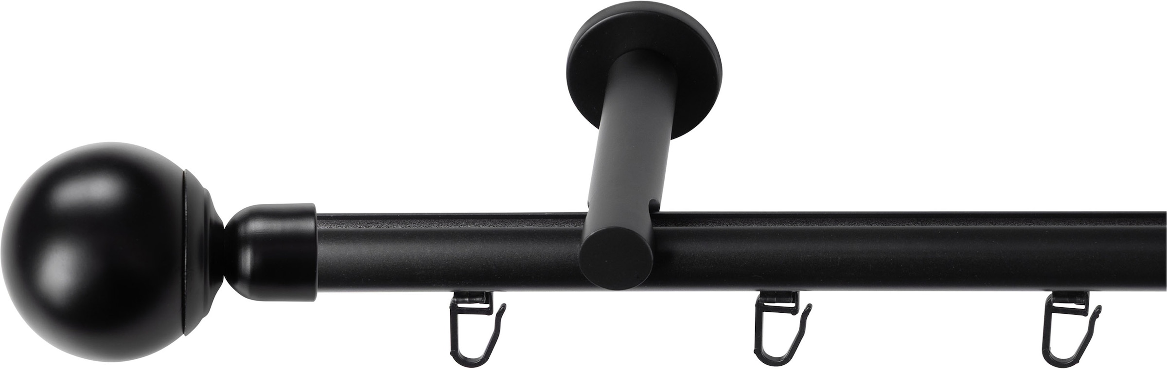 SN DECO GROUP Gardinenstange Ø 19 mm 1 läufig-läufig Fixmass;kürzbar