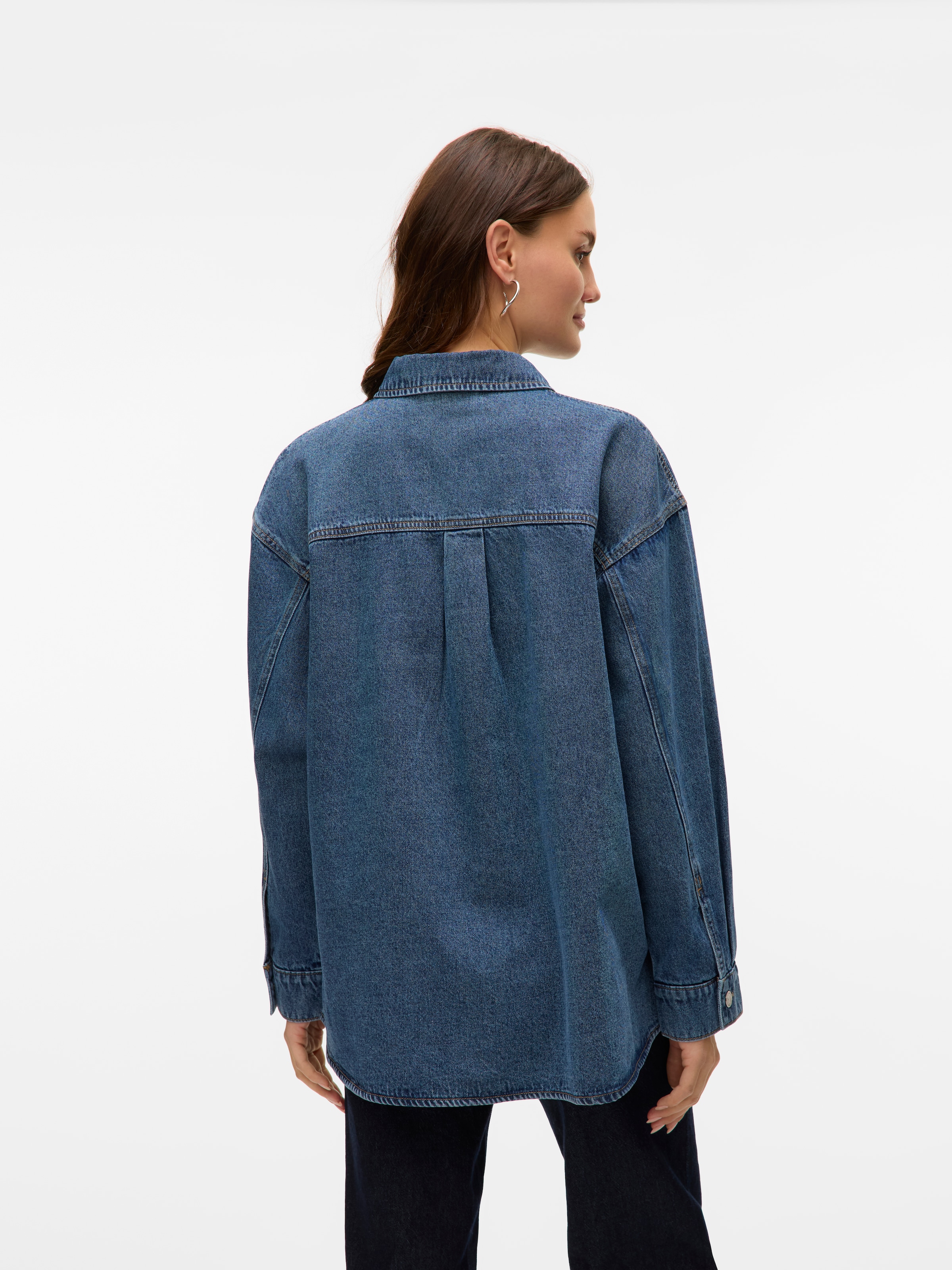 Vero Moda Jeansbluse »VMJENNIE LS OVERSIZE DENIM SHIRT GA NOOS«