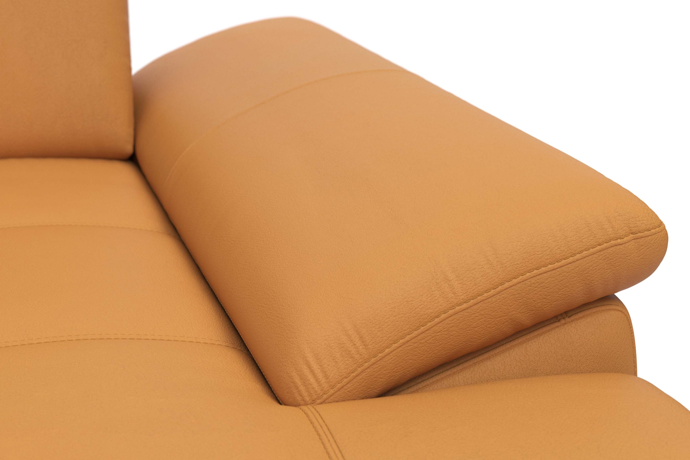 Places of Style Ecksofa Costello, mit Sitztiefenverstellung und Armlehnfunktion, incl. 3 Nierenkissen