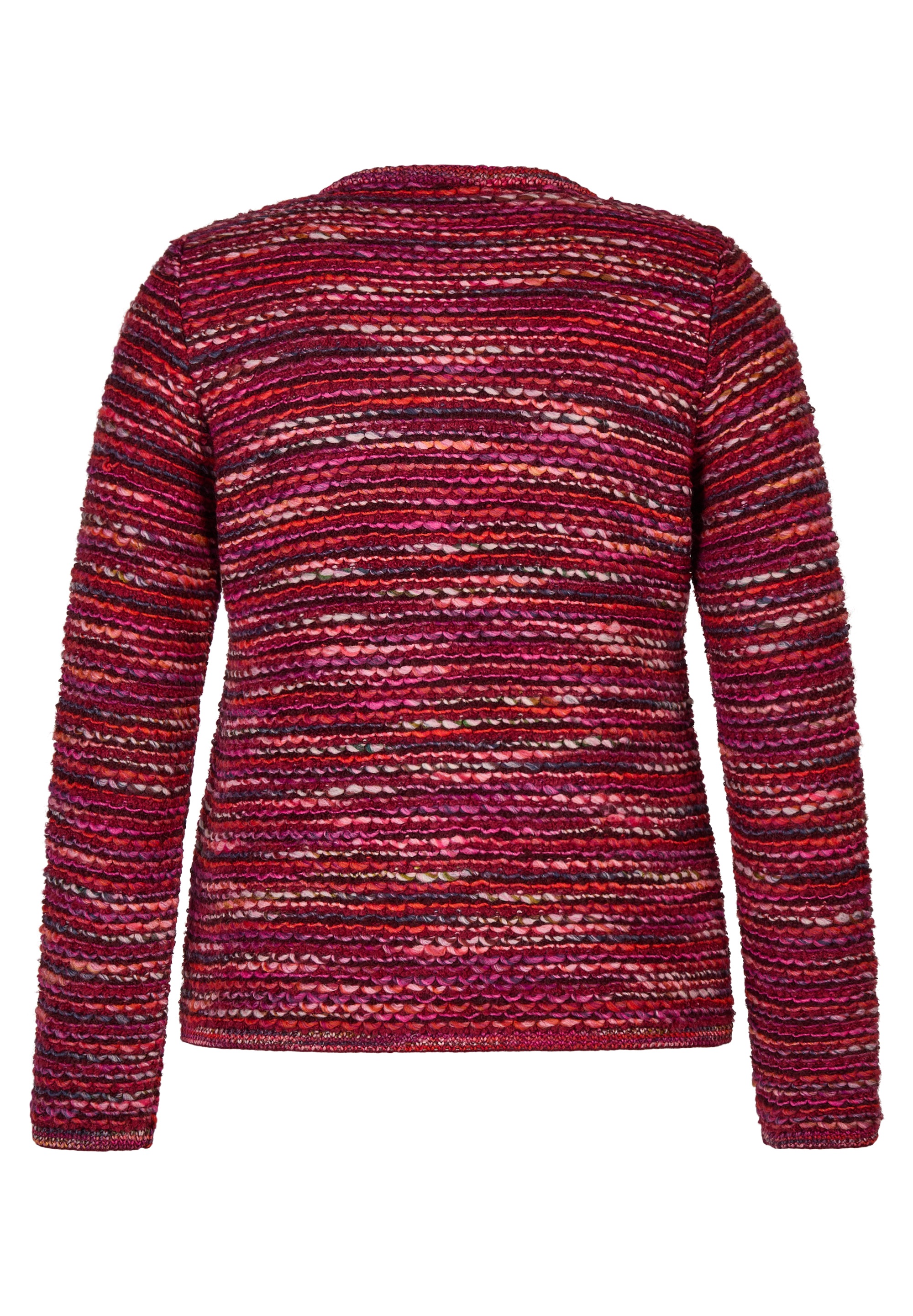 Rabe Strickjacke im Streifen-Design und in Strick-Optik