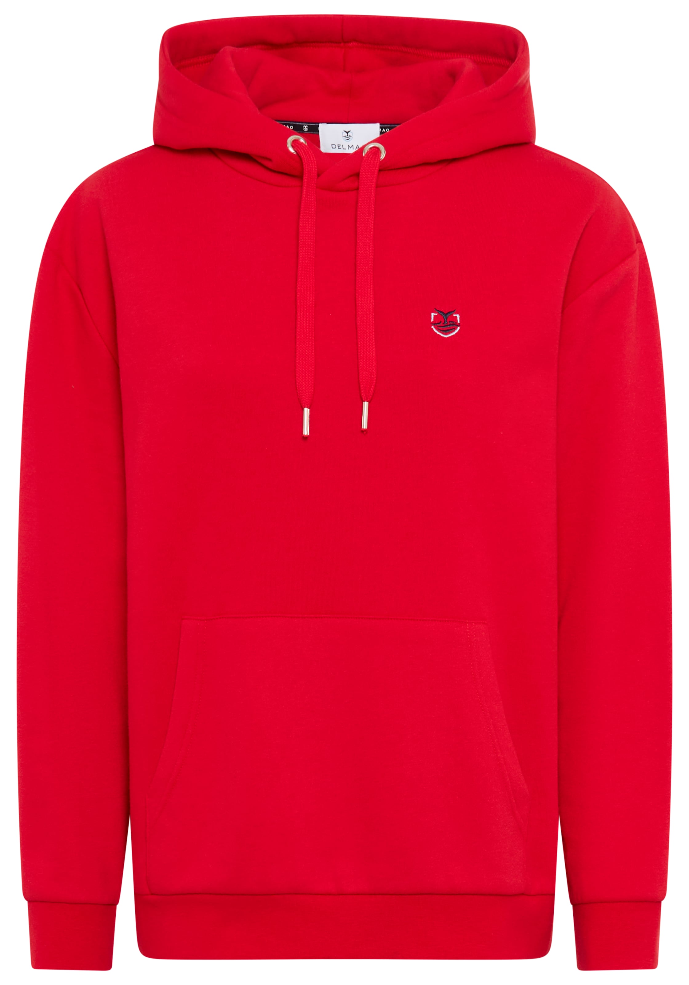 DELMAO Kapuzensweatshirt, Weiche Baumwollmischung mit Kängurutasche & Kapuze
