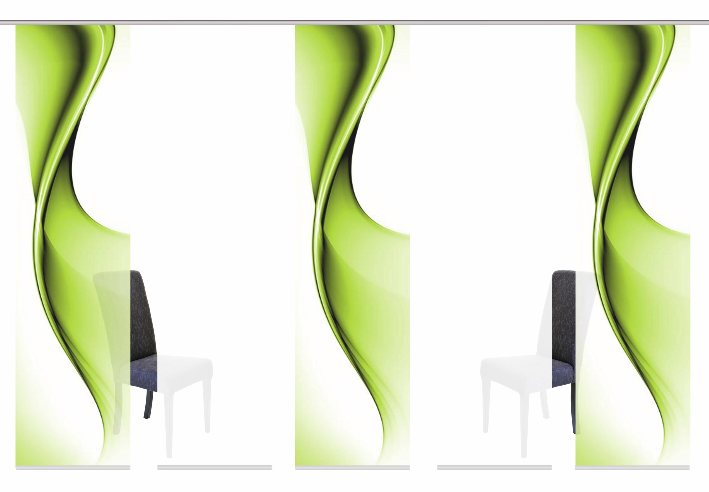 Image of HOME WOHNIDEEN Schiebegardine »EASTON«, (5 St.), HxB: 245x60, inkl. Befestigungszubehör bei Ackermann Versand Schweiz