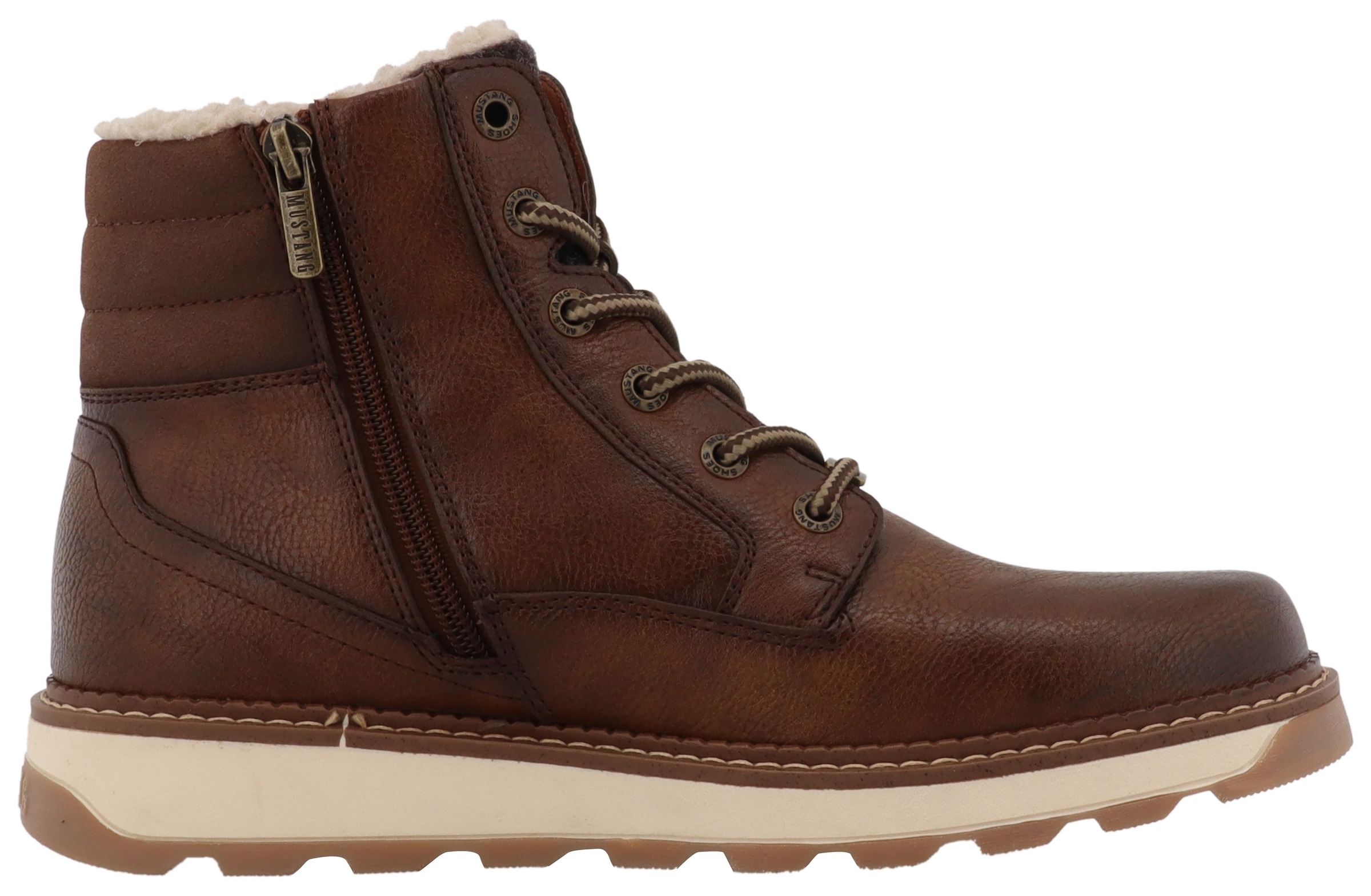 Mustang Shoes »Elio«  Schnürstiefel, Winterstiefel mit Warmfutter